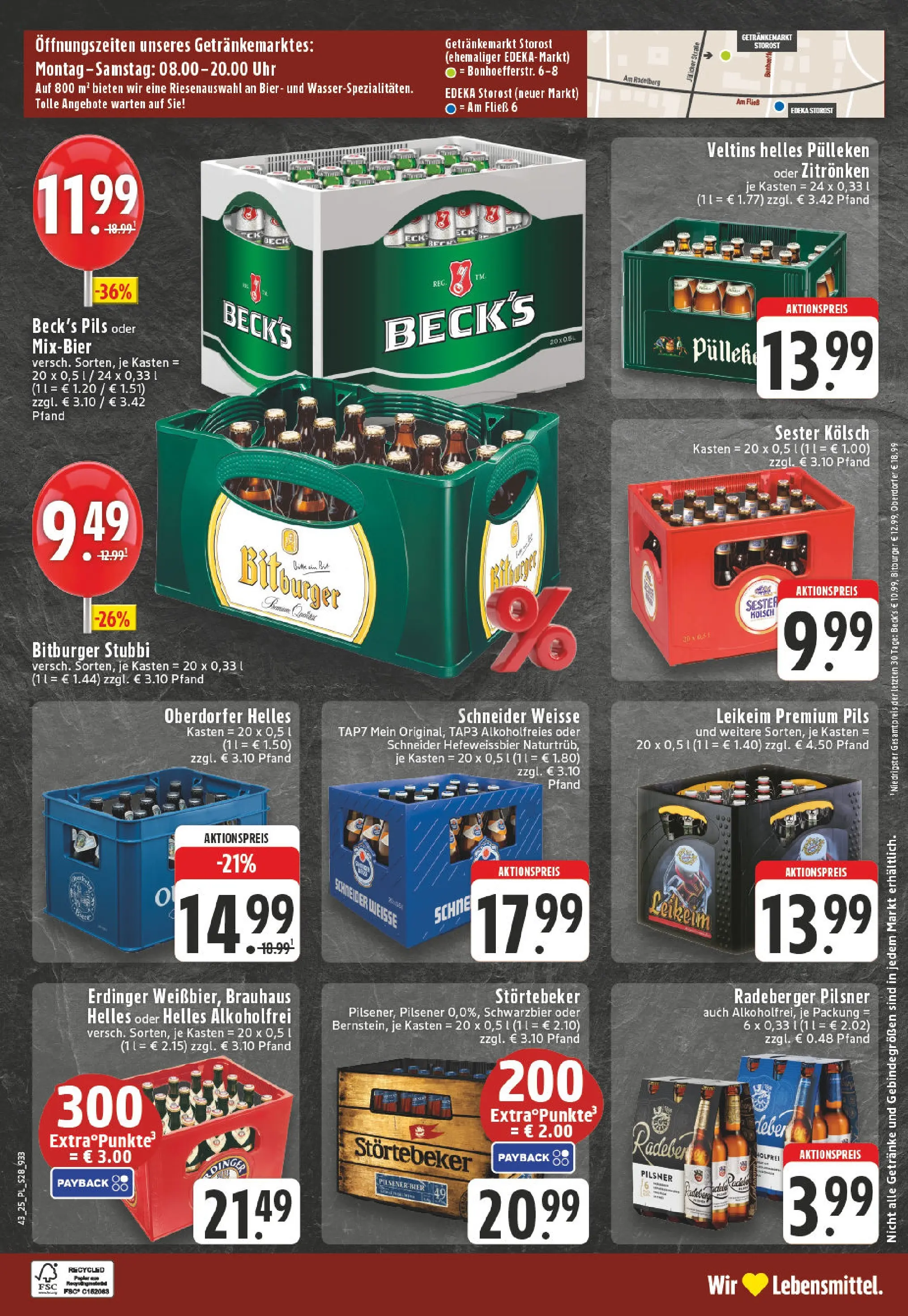 Edeka prospekt Eschweiler-Dürwiß	 (ab 19.10.2025) » Angebote Online | Seite: 28 | Produkte: Bier, Radeberger pilsner, Uhr, Veltins