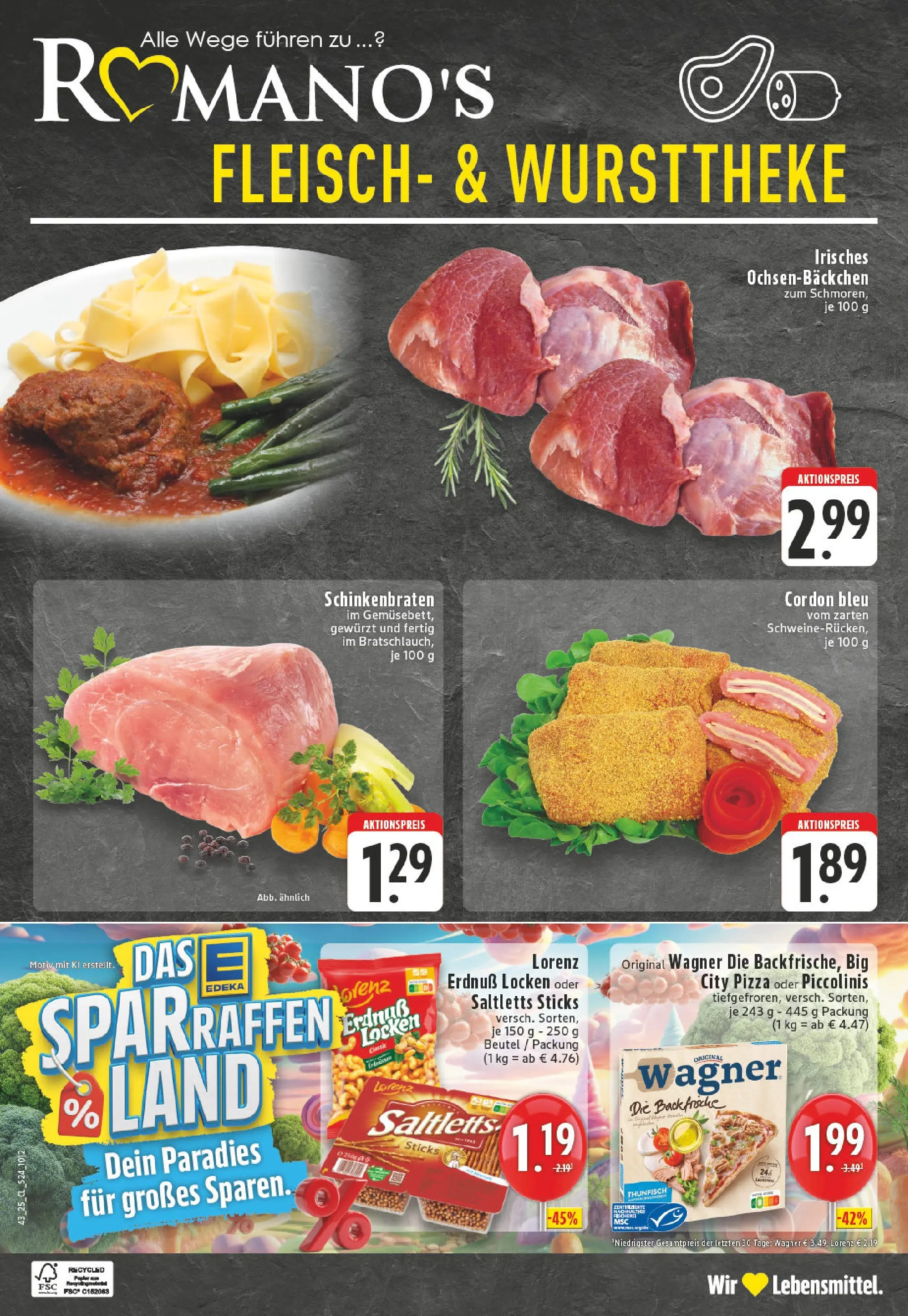 Edeka prospekt Köln-Godorf	 (ab 19.10.2025) » Angebote Online | Seite: 24 | Produkte: Thunfisch, Piccolinis, Pizza, Fleisch