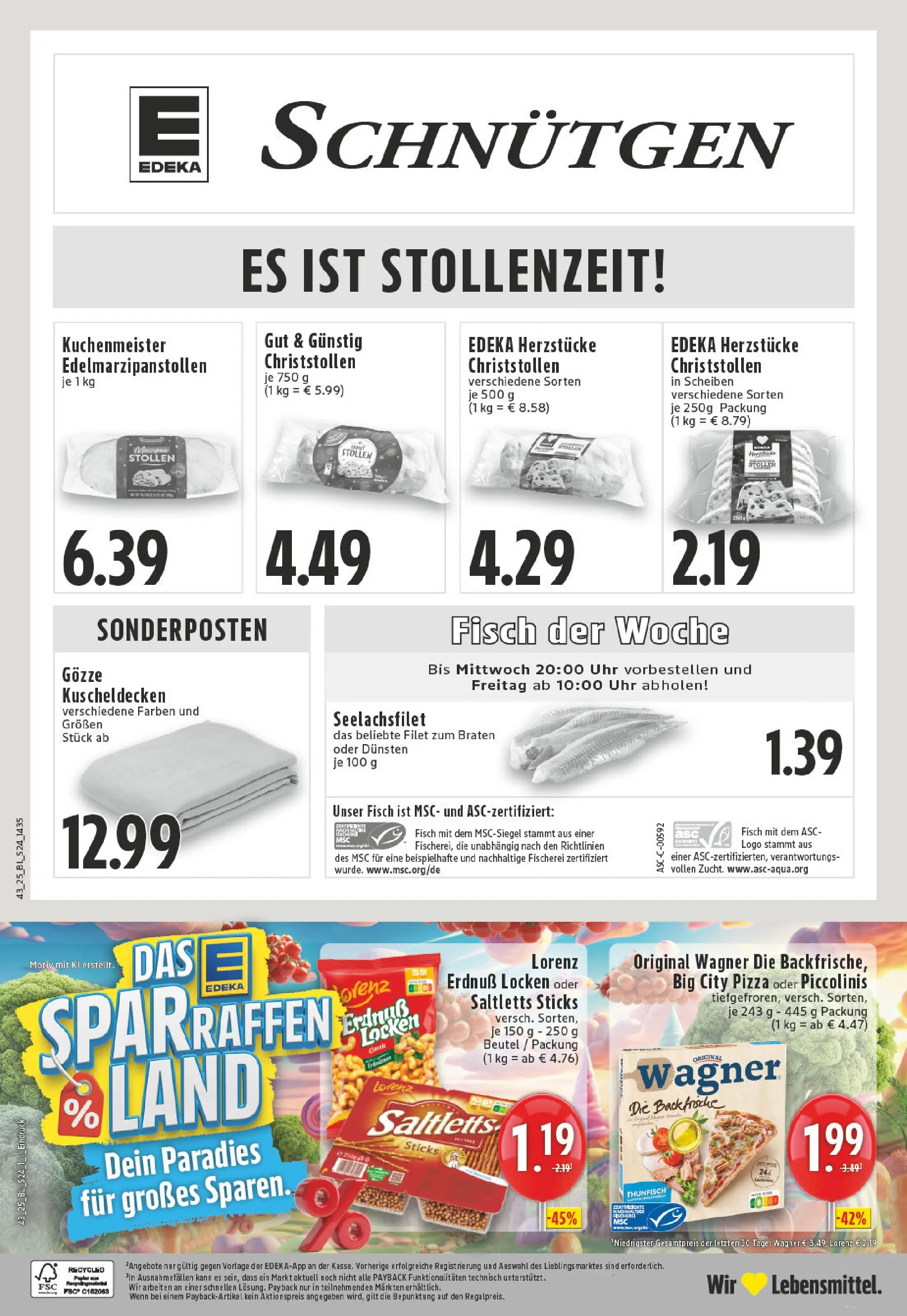 Edeka prospekt Lennestadt	 (ab 19.10.2025) » Angebote Online | Seite: 24 | Produkte: Thunfisch, Piccolinis, Pizza, Uhr