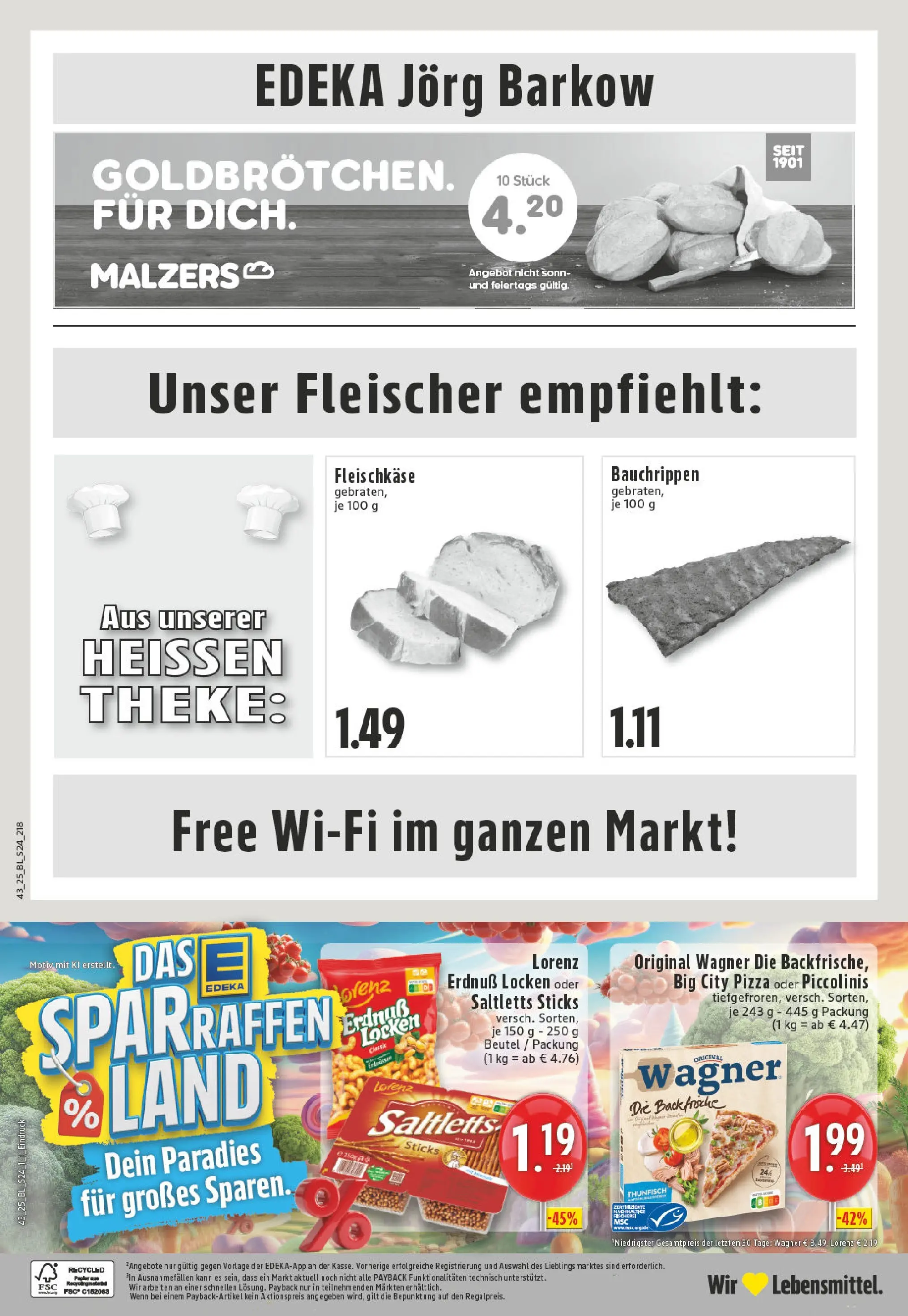 Edeka prospekt Oberhausen	 (ab 19.10.2025) » Angebote Online | Seite: 24 | Produkte: Theke, Thunfisch, Piccolinis, Pizza