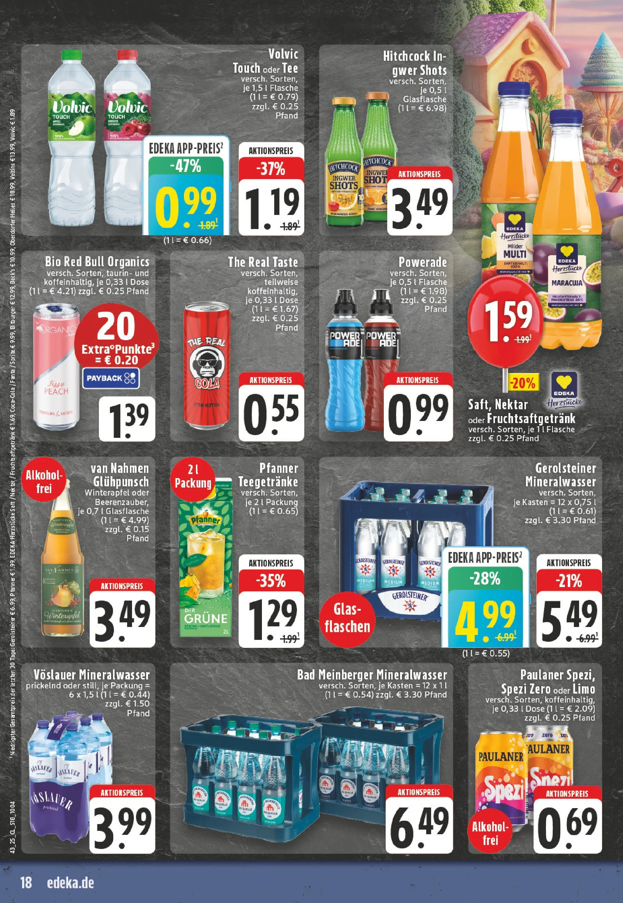 Edeka prospekt Versmold	 (ab 19.10.2025) » Angebote Online | Seite: 18 | Produkte: Bitburger, Red bull, Cola, Mineralwasser
