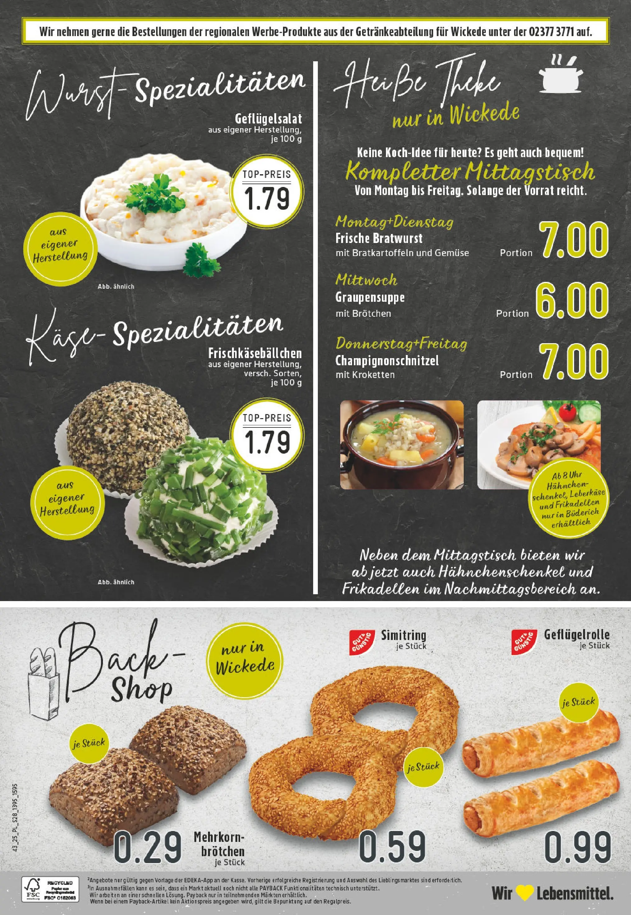 Edeka prospekt Werl	 (ab 19.10.2025) » Angebote Online | Seite: 28 | Produkte: Käse, Theke, Wurst, Uhr