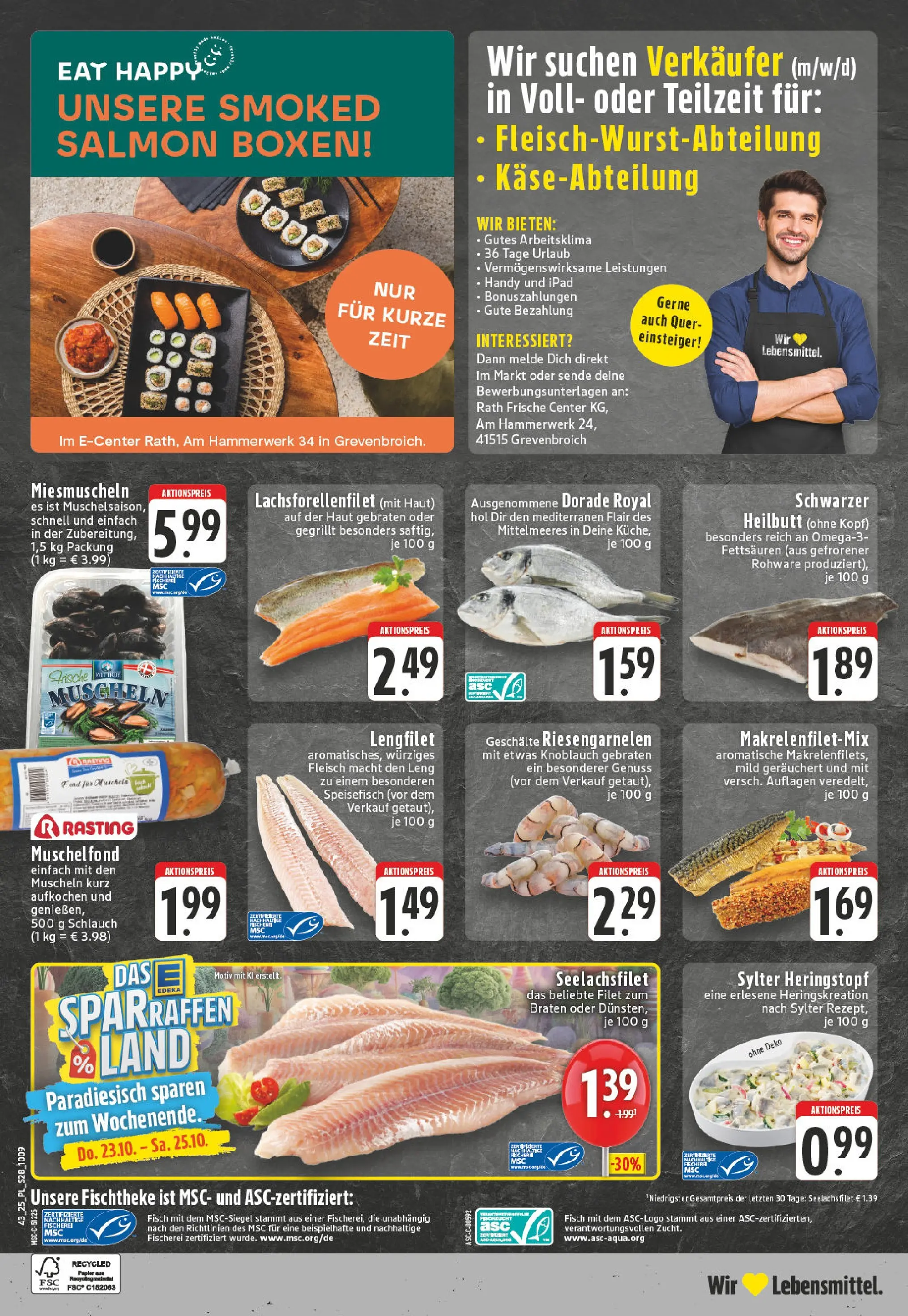 Edeka prospekt Grevenbroich	 (ab 19.10.2025) » Angebote Online | Seite: 28 | Produkte: Dorade, Ipad, Fisch, Knoblauch