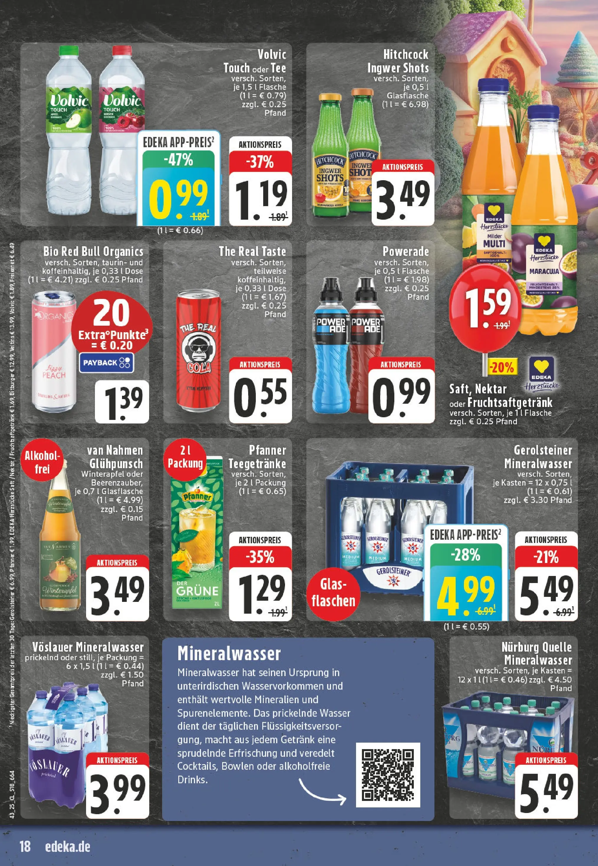 Edeka prospekt Hennef - Uckerath	 (ab 19.10.2025) » Angebote Online | Seite: 18 | Produkte: Bitburger, Cola, Volvic touch, Wasser