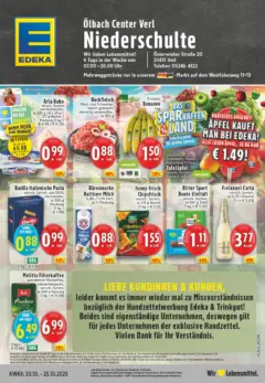 Edeka prospekt Verl	 ab 19.10.2025 gültig
