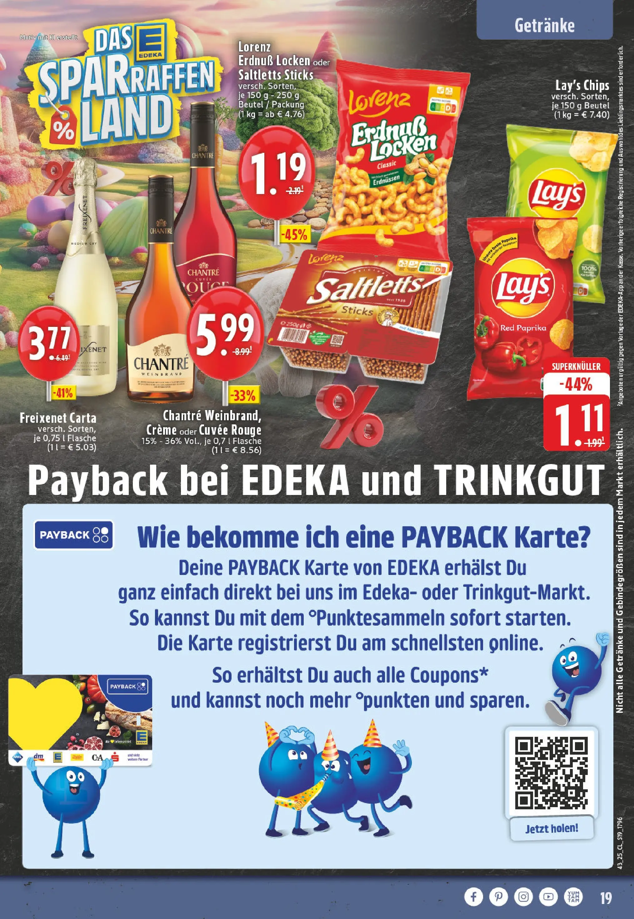 Edeka prospekt Verl	 (ab 19.10.2025) » Angebote Online | Seite: 19 | Produkte: Freixenet, Rouge, Paprika, Chantré