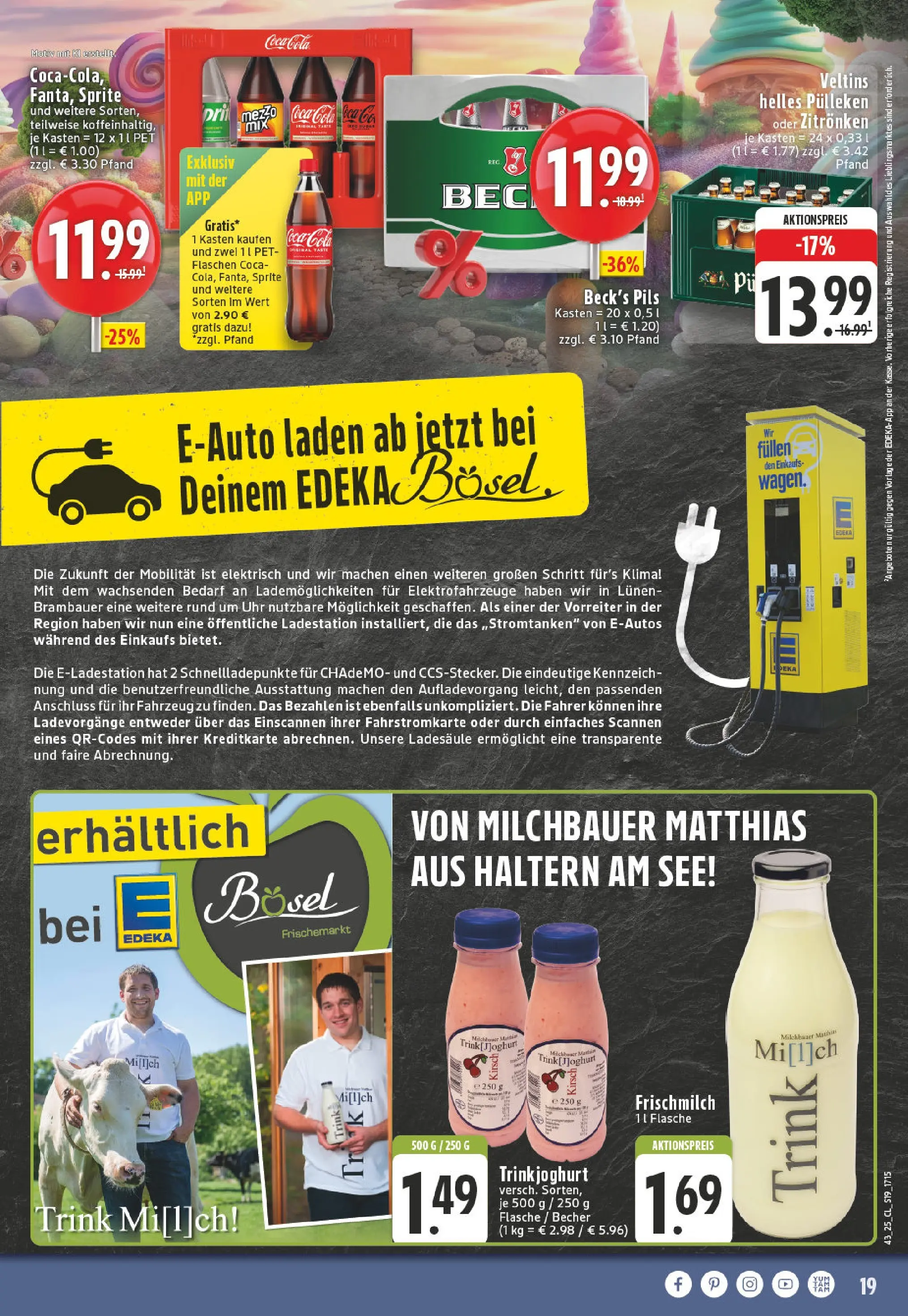 Edeka prospekt Lünen-Brambauer	 (ab 19.10.2025) » Angebote Online | Seite: 19 | Produkte: Coca cola, Sprite, Cola, Uhr