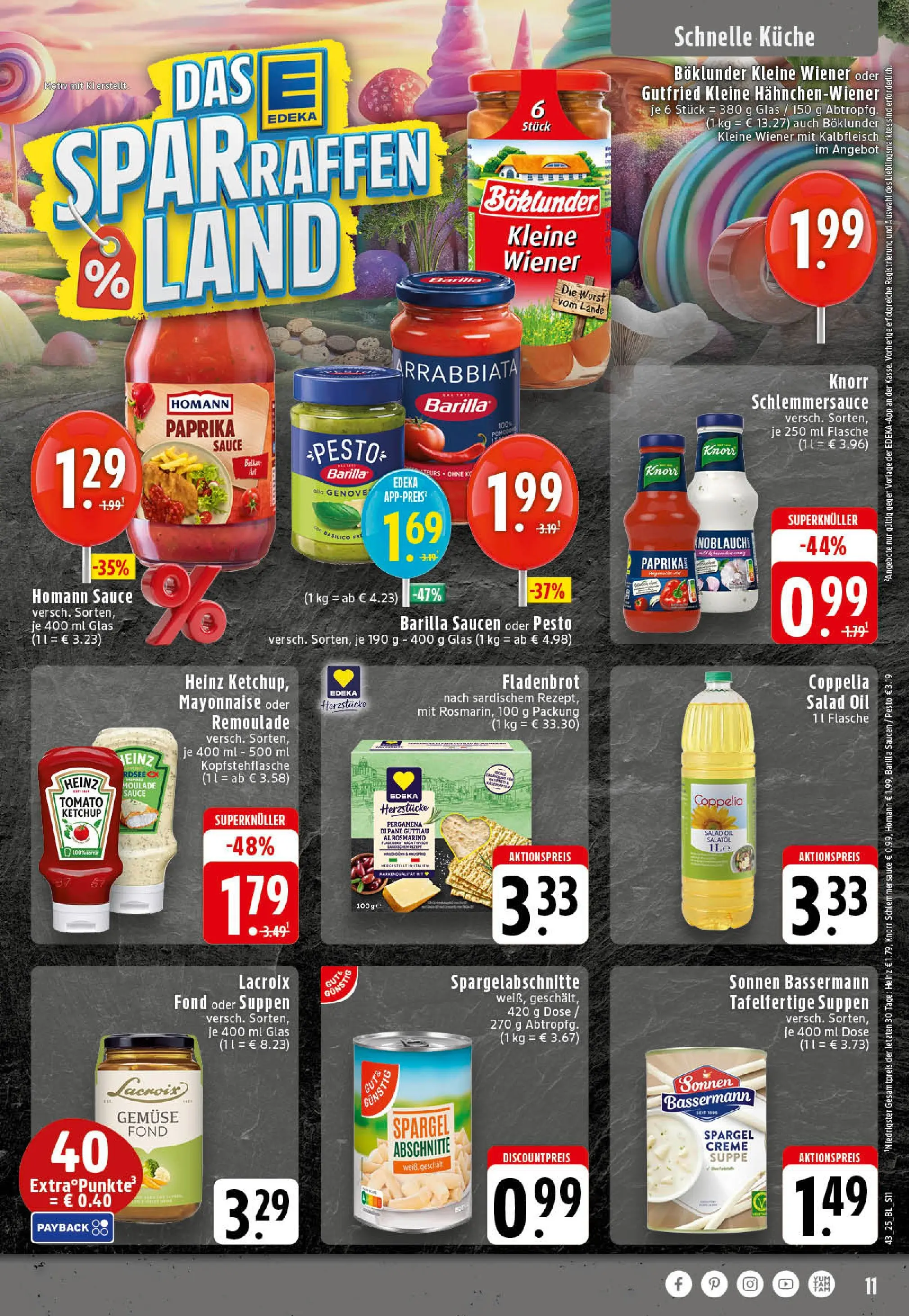 Edeka prospekt Stolberg	 (ab 19.10.2025) » Angebote Online | Seite: 11 | Produkte: Spargel, Mayonnaise, Wurst, Ketchup