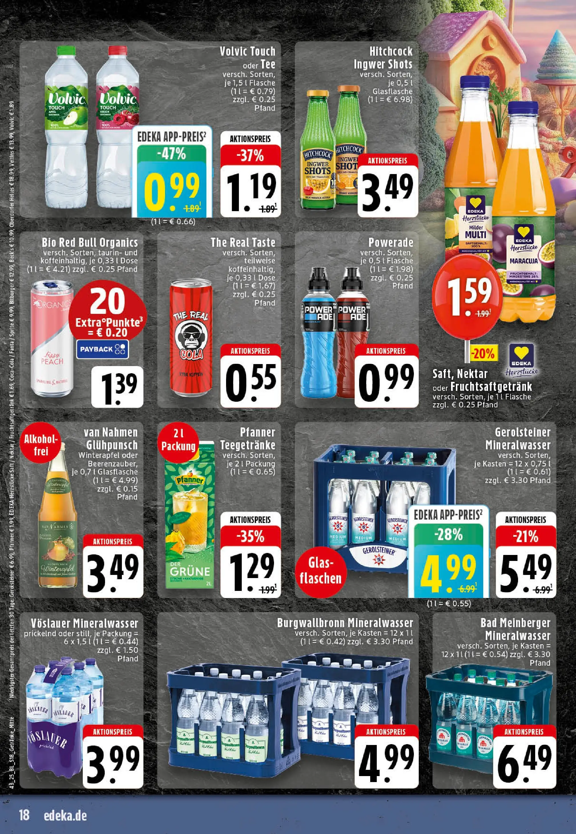 Edeka prospekt Stolberg	 (ab 19.10.2025) » Angebote Online | Seite: 18 | Produkte: Fanta, Bad, Powerade, Tee