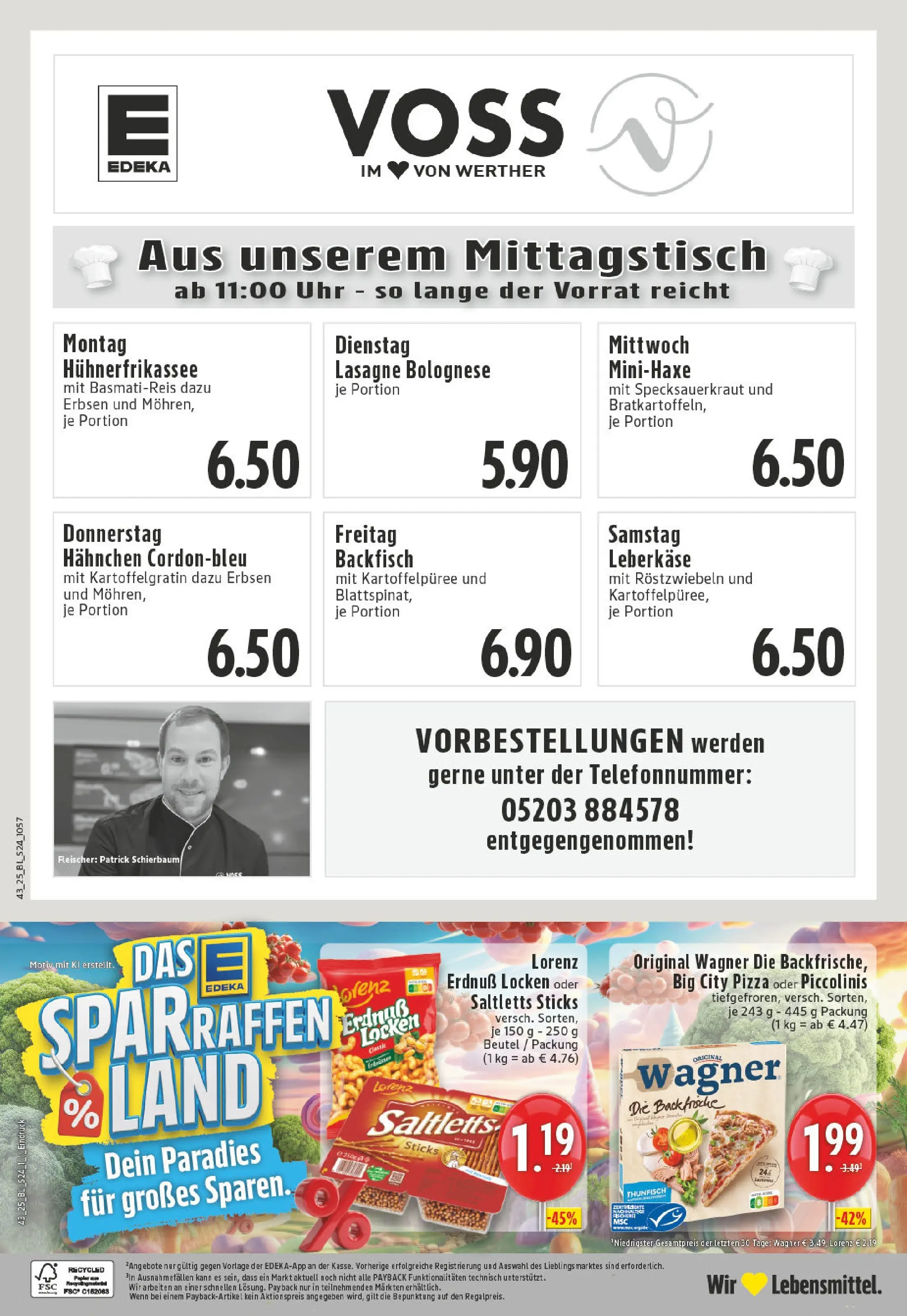 Edeka prospekt Werther	 (ab 19.10.2025) » Angebote Online | Seite: 24 | Produkte: Hahnchen, Basmatireis, Piccolinis, Leberkase