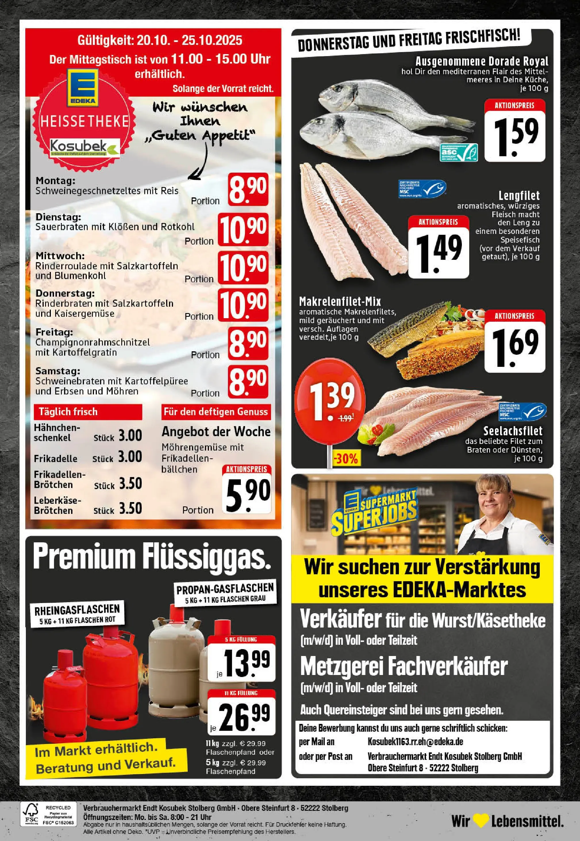 Edeka prospekt Stolberg	 (ab 19.10.2025) » Angebote Online | Seite: 24 | Produkte: Rinderbraten, Dorade, Uhr, Leberkase