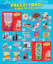 Prezzi tondi 0,50 euro, 1 euro, 2 euro e 3 euro