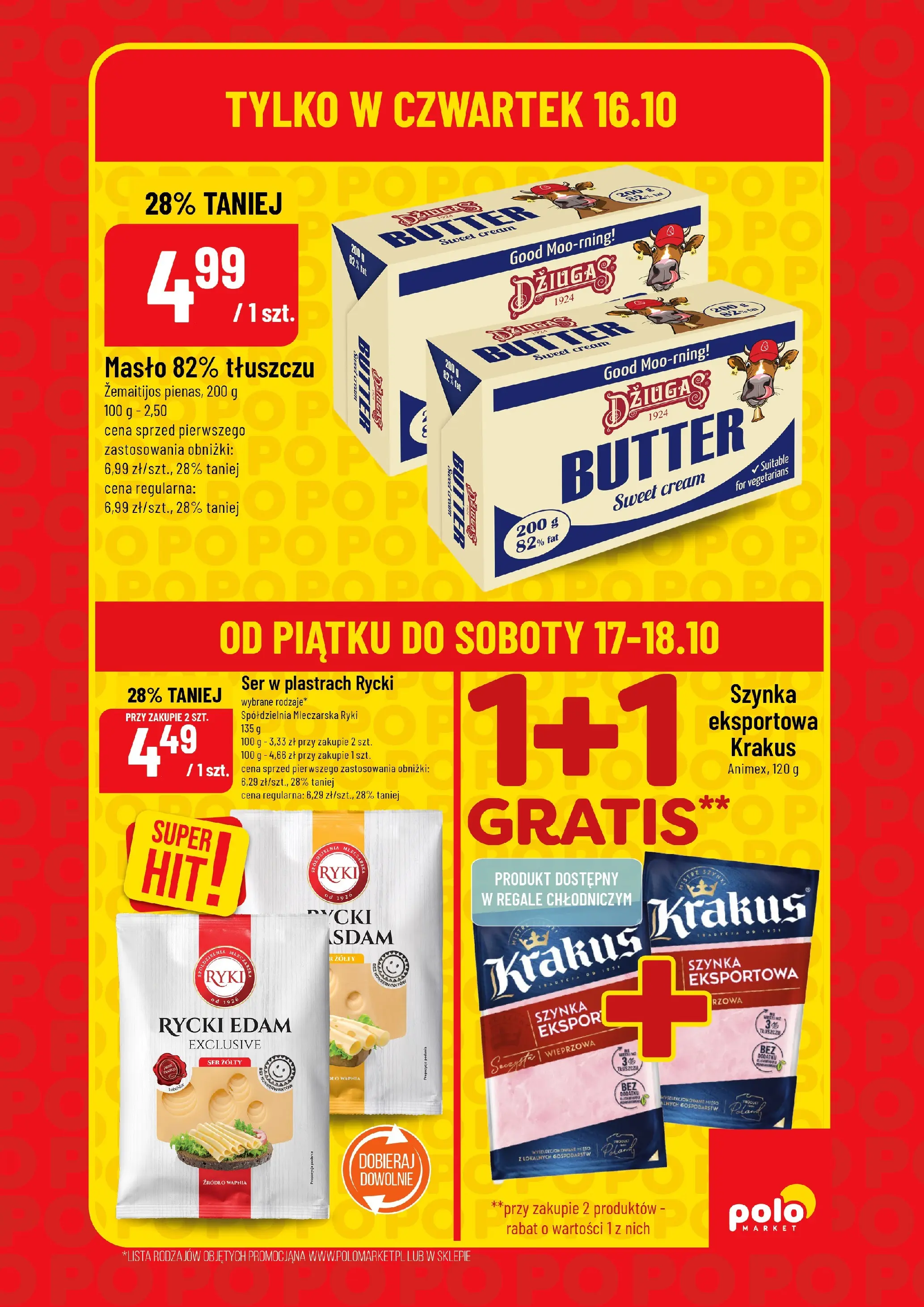POLOmarket gazetka od jutra (16.10.2025) - Nowa PDF | Strona: 3 | Produkty: Ser żółty, Mięso, Szynka, Ser