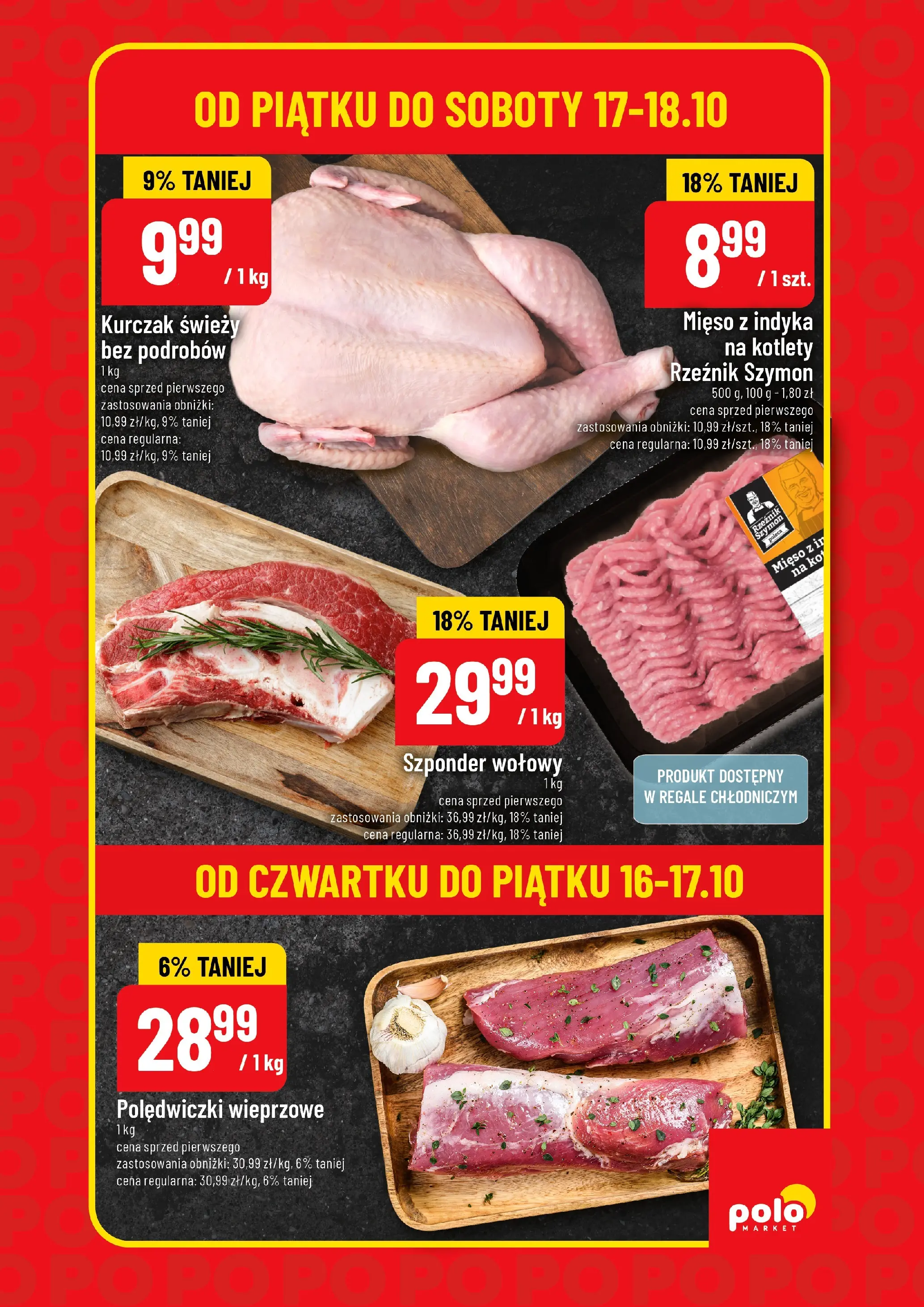 POLOmarket gazetka od jutra (16.10.2025) - Nowa PDF | Strona: 5 | Produkty: Kurczak, Mięso, Mięso z indyka, Kotlety