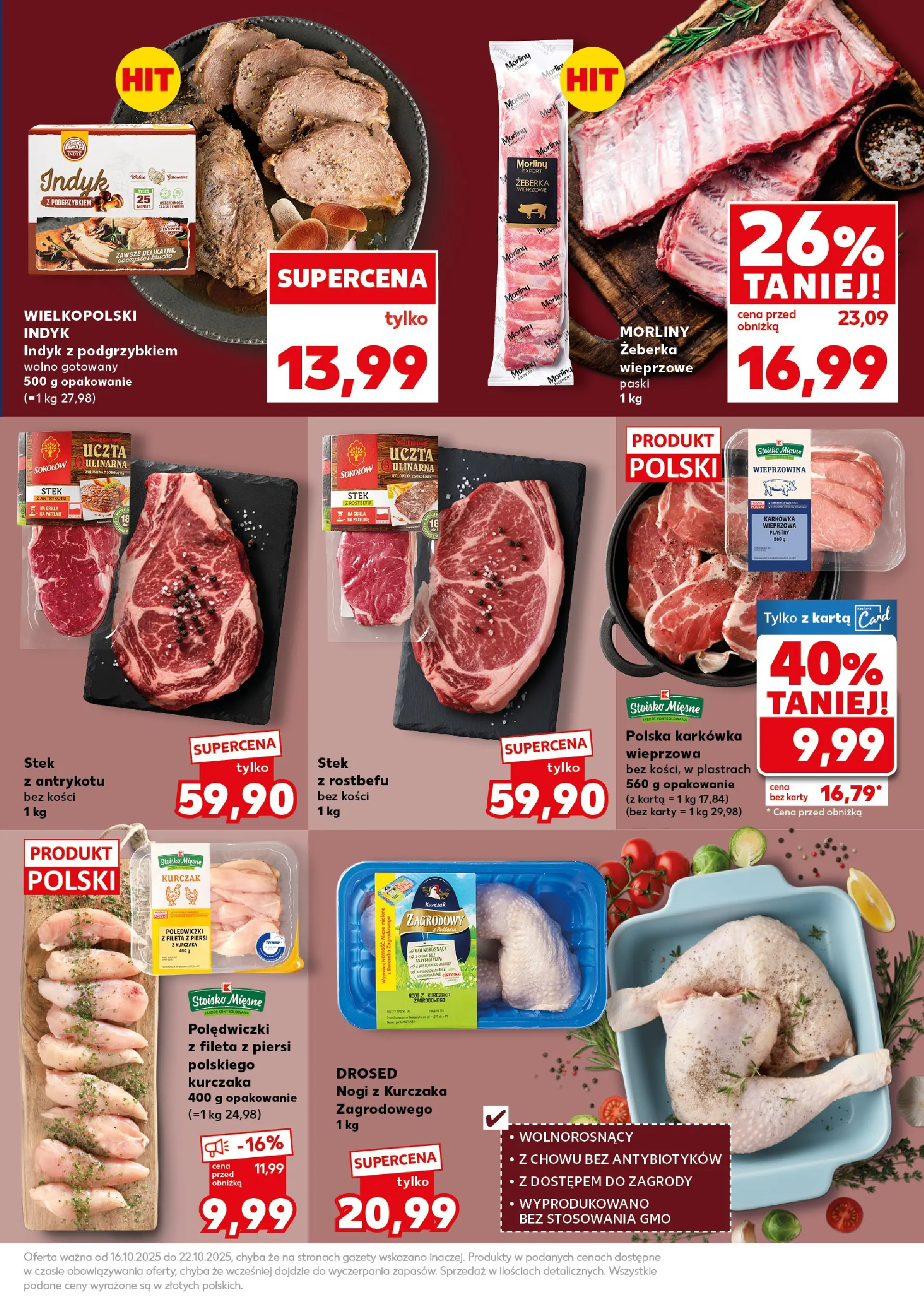 Kaufland gazetka - Super Sobota od 18.10.2025 - od jutra PDF | Strona: 19 | Produkty: Karta, Piersi, Karkówka wieprzowa, Wieprzowina