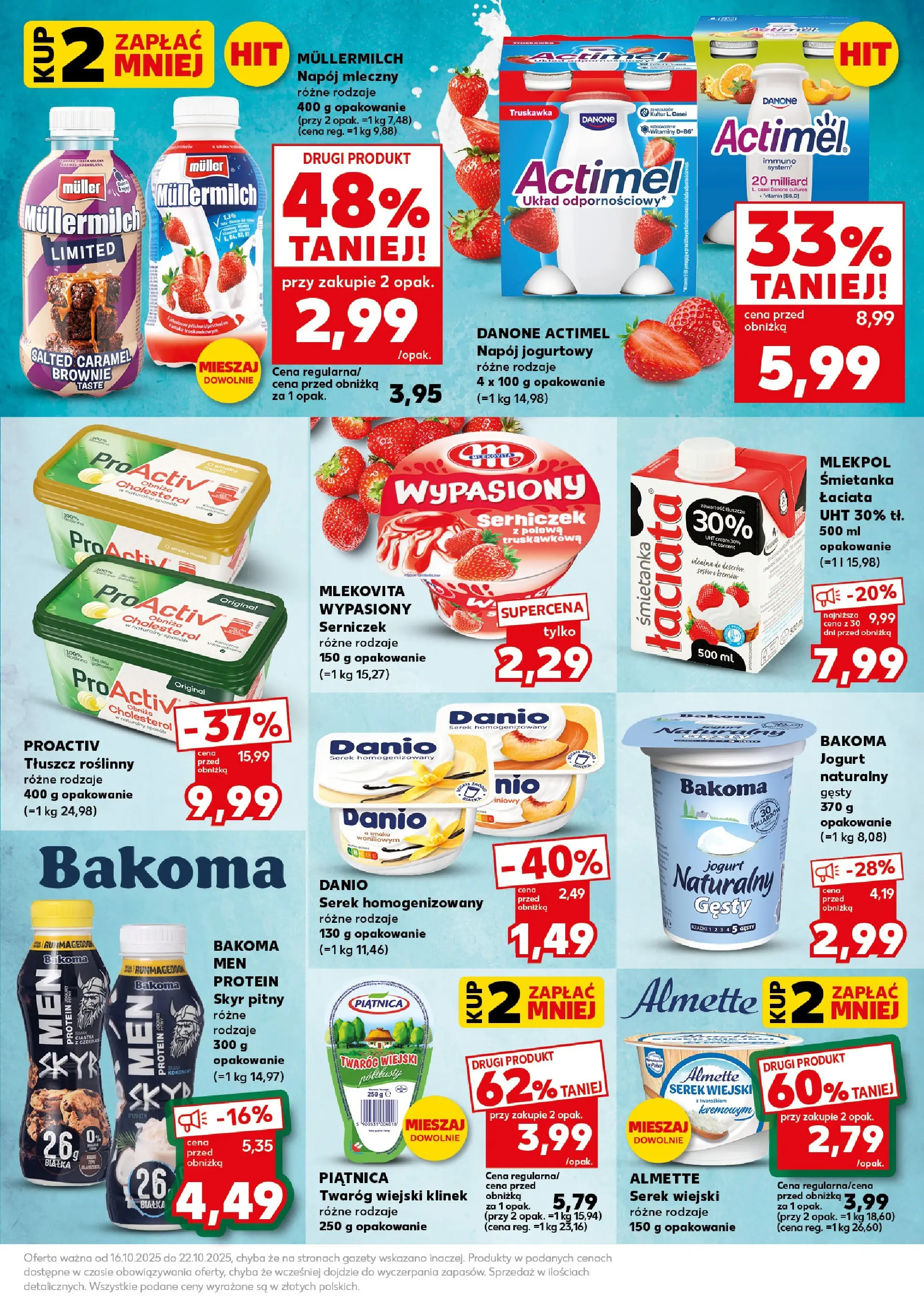 Kaufland gazetka - Super Sobota od 18.10.2025 - od jutra PDF | Strona: 21 | Produkty: Jogurt naturalny, Maska, Ciastka, Skyr