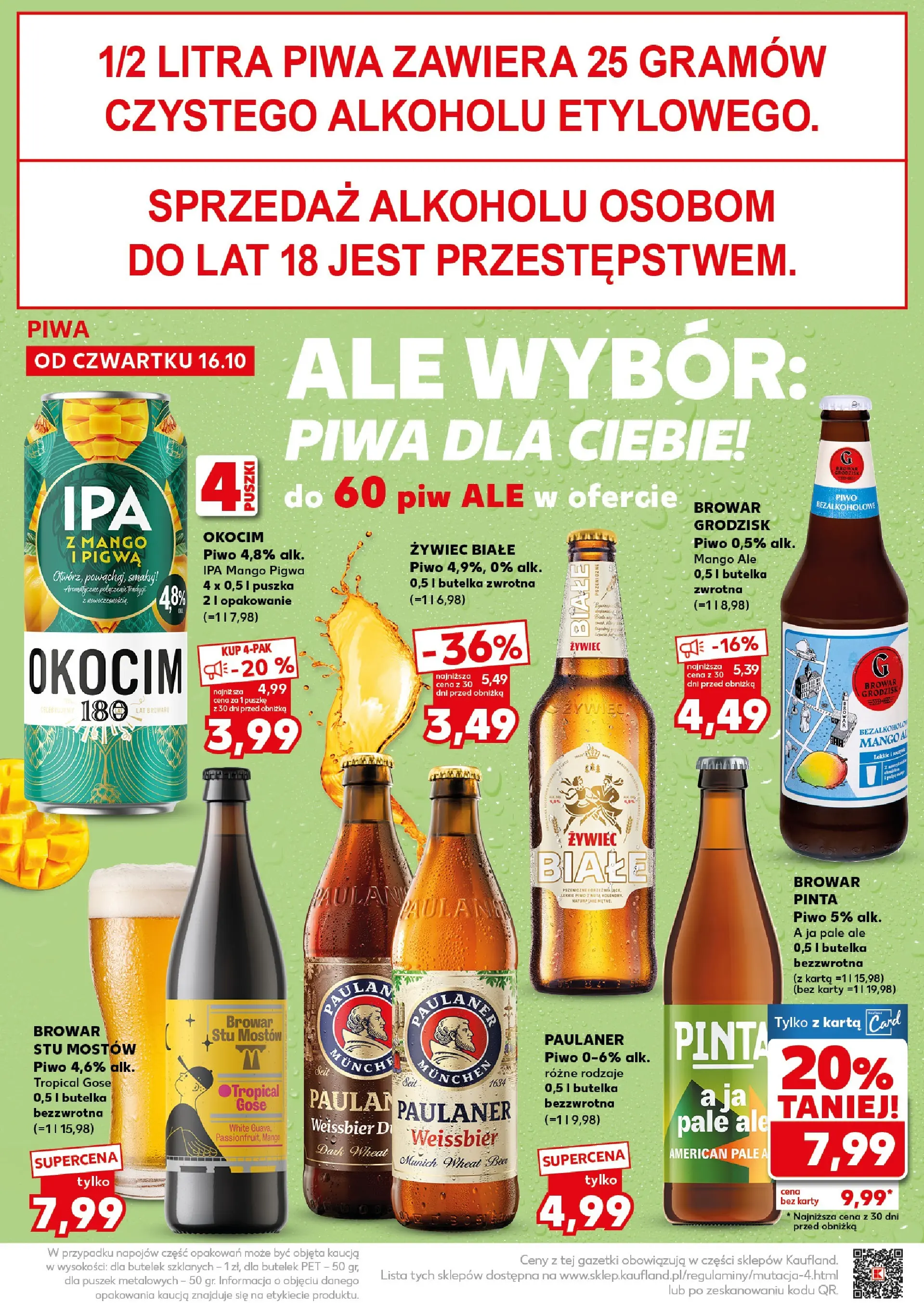 Kaufland gazetka - Super Sobota od 18.10.2025 - od jutra PDF | Strona: 22 | Produkty: Mango, Karta, Pigwa, Piwo