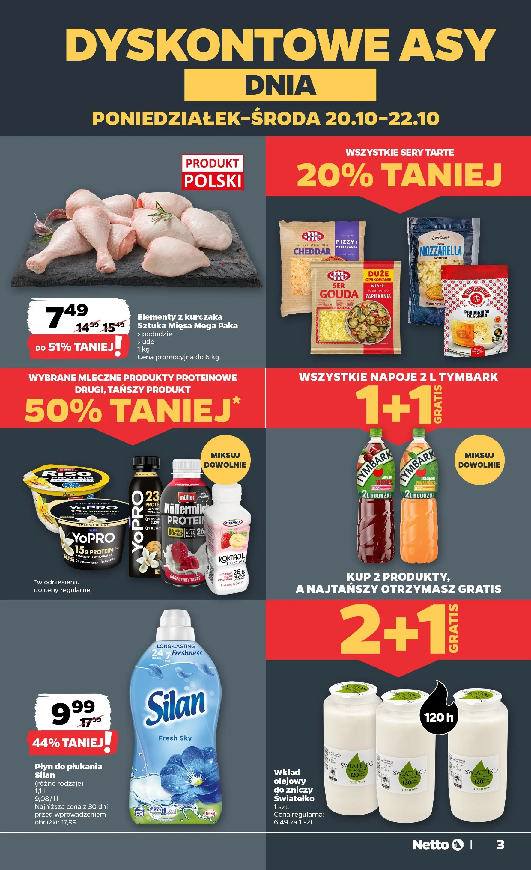 Netto - NETTO T43A ważne do 25.10 od 19.10.2025 - Aktualne promocje | Strona: 3 | Produkty: Napoje, Sery, Banan, Mozzarella