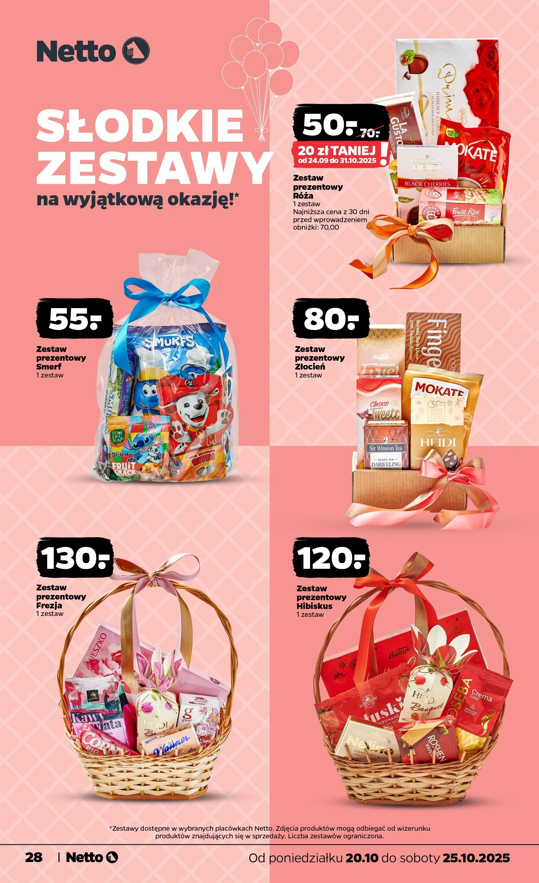 Netto - NETTO T43A ważne do 25.10 od 19.10.2025 - Aktualne promocje | Strona: 28 | Produkty: Praliny