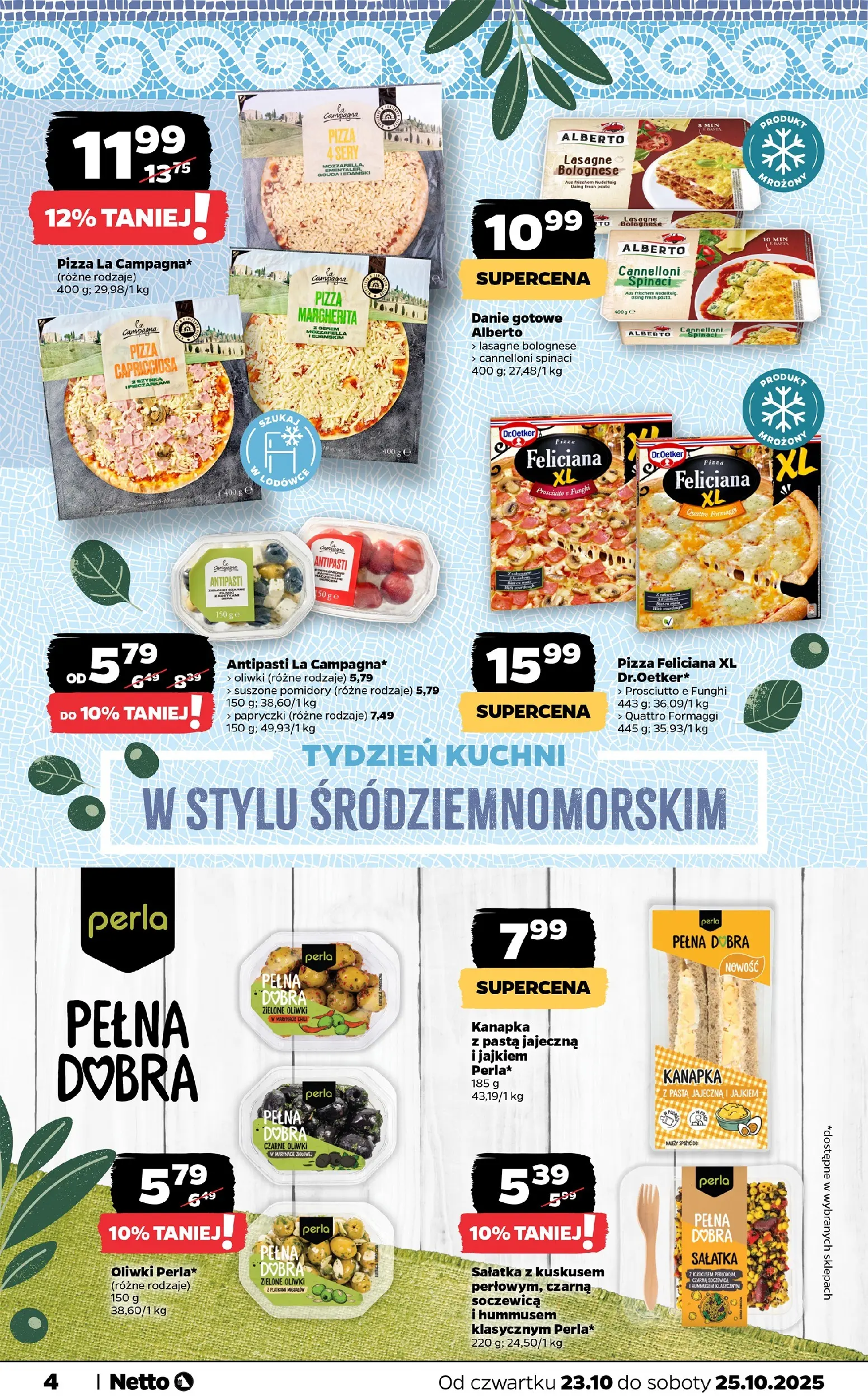 Netto - NETTO T43B Food ważne do 25.10 od 22.10.2025 - Aktualne promocje | Strona: 4 | Produkty: Suszone pomidory, Pomidory, Lasagne bolognese, Soczewica