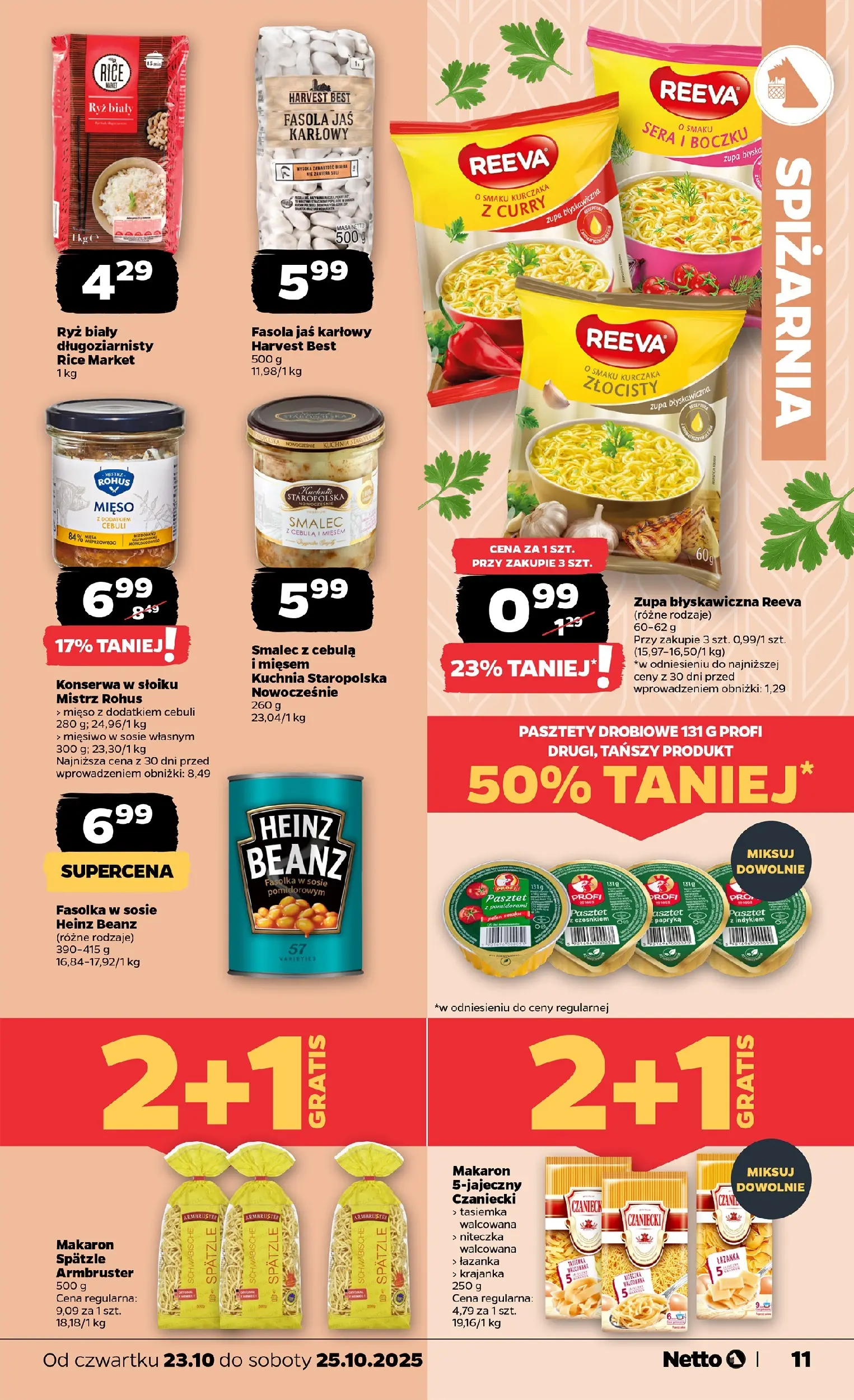 Netto - NETTO T43B Food ważne do 25.10 od 22.10.2025 - Aktualne promocje | Strona: 11 | Produkty: Curry, Mięso, Zupa, Ryż