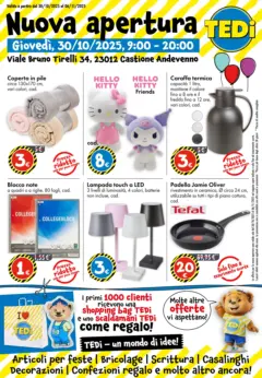Anteprima del volantino TEDi - TEDi volantino fino al 31.10.2025 valido a partire dal 30.10.2025 | Pagina: 1 | Prodotti: Pile, Padella, Batterie, Decorazioni