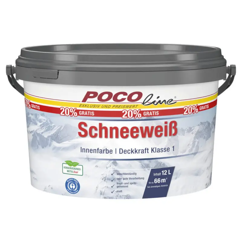 Raumfarbe Schneeweiß