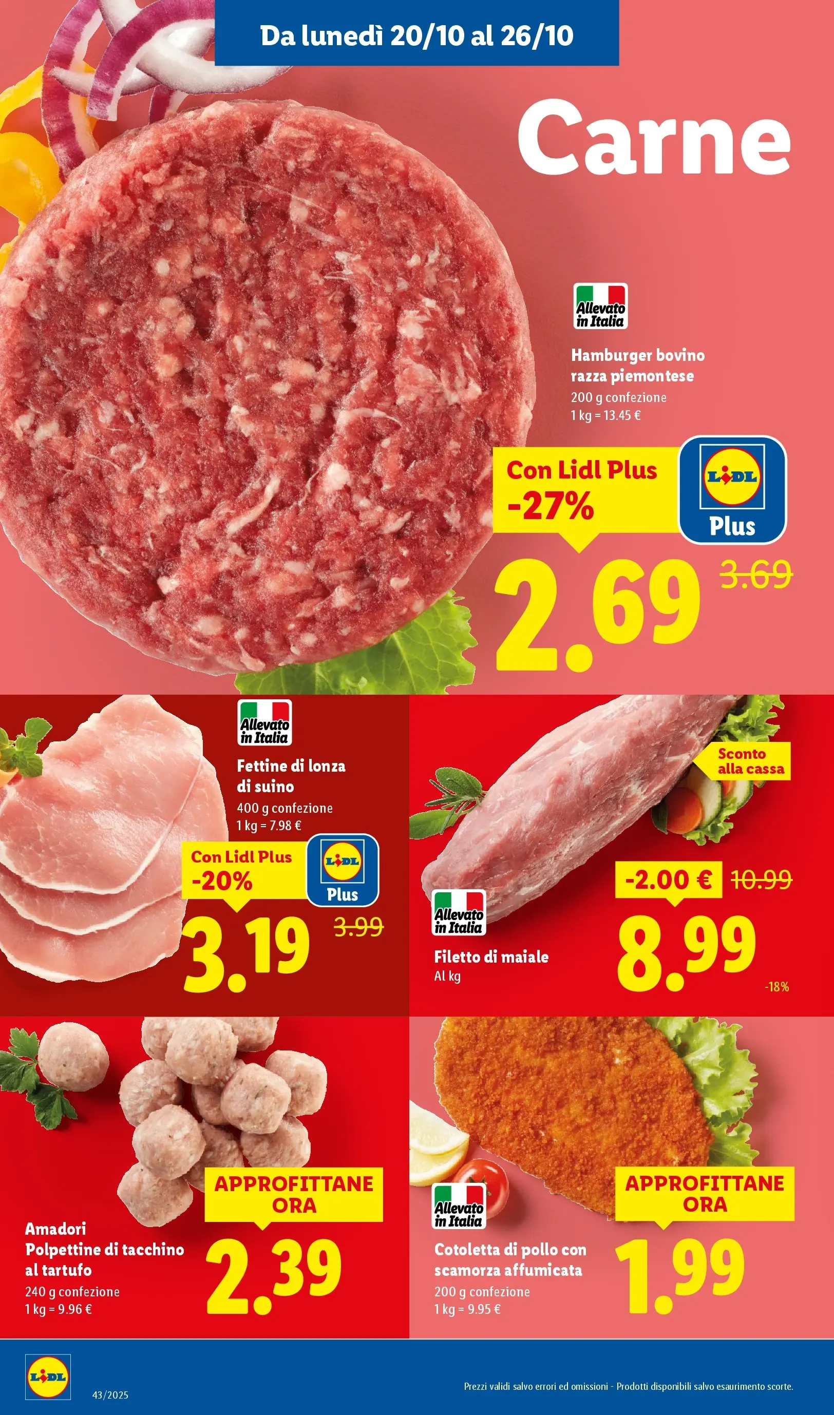 LIDL volantino della prossima settimana dal ﻿16/10/2025﻿ 📣 | Pagina: 4 | Prodotti: Bovino, Tartufo, Maiale, Suino