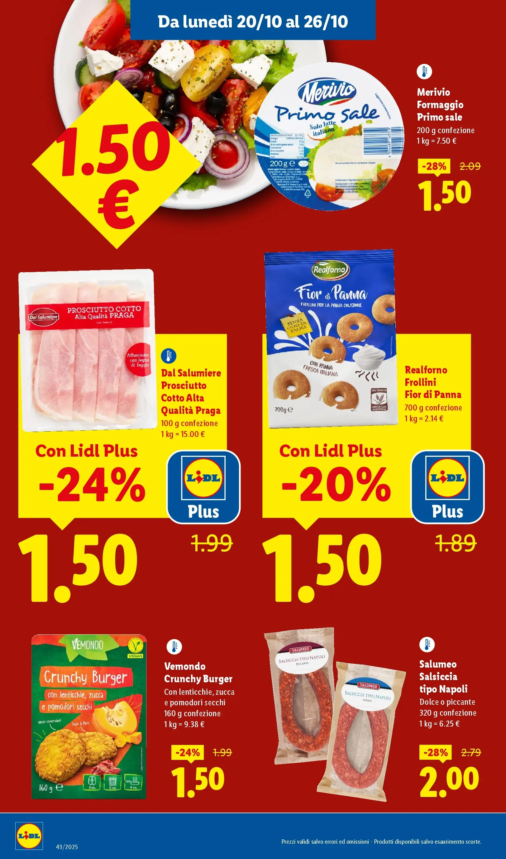 LIDL volantino della prossima settimana dal ﻿16/10/2025﻿ 📣 | Pagina: 8 | Prodotti: Panna, Sale, Frollini, Pomodori secchi