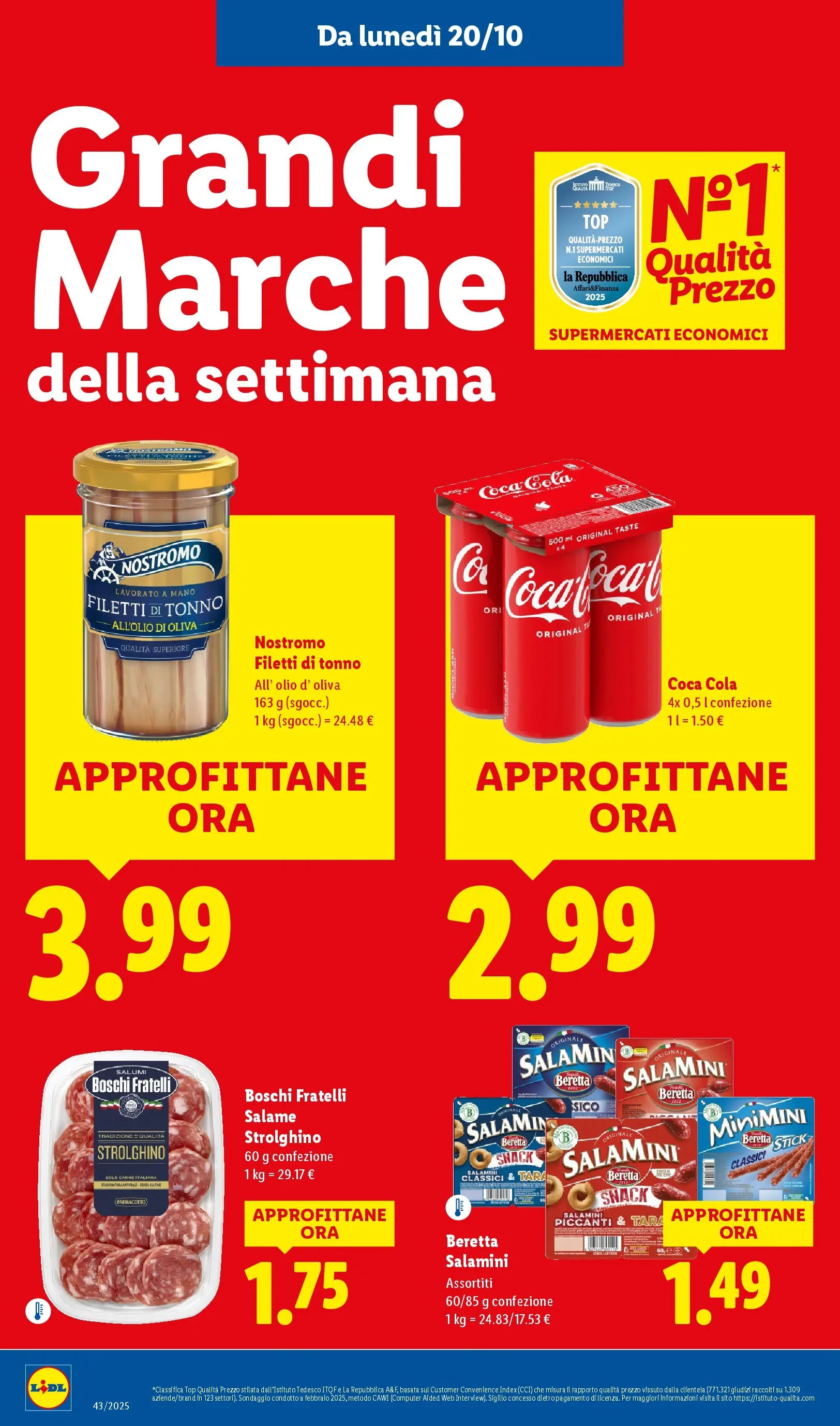 LIDL volantino della prossima settimana dal ﻿16/10/2025﻿ 📣 | Pagina: 10 | Prodotti: Salame, Olio, Top, Computer