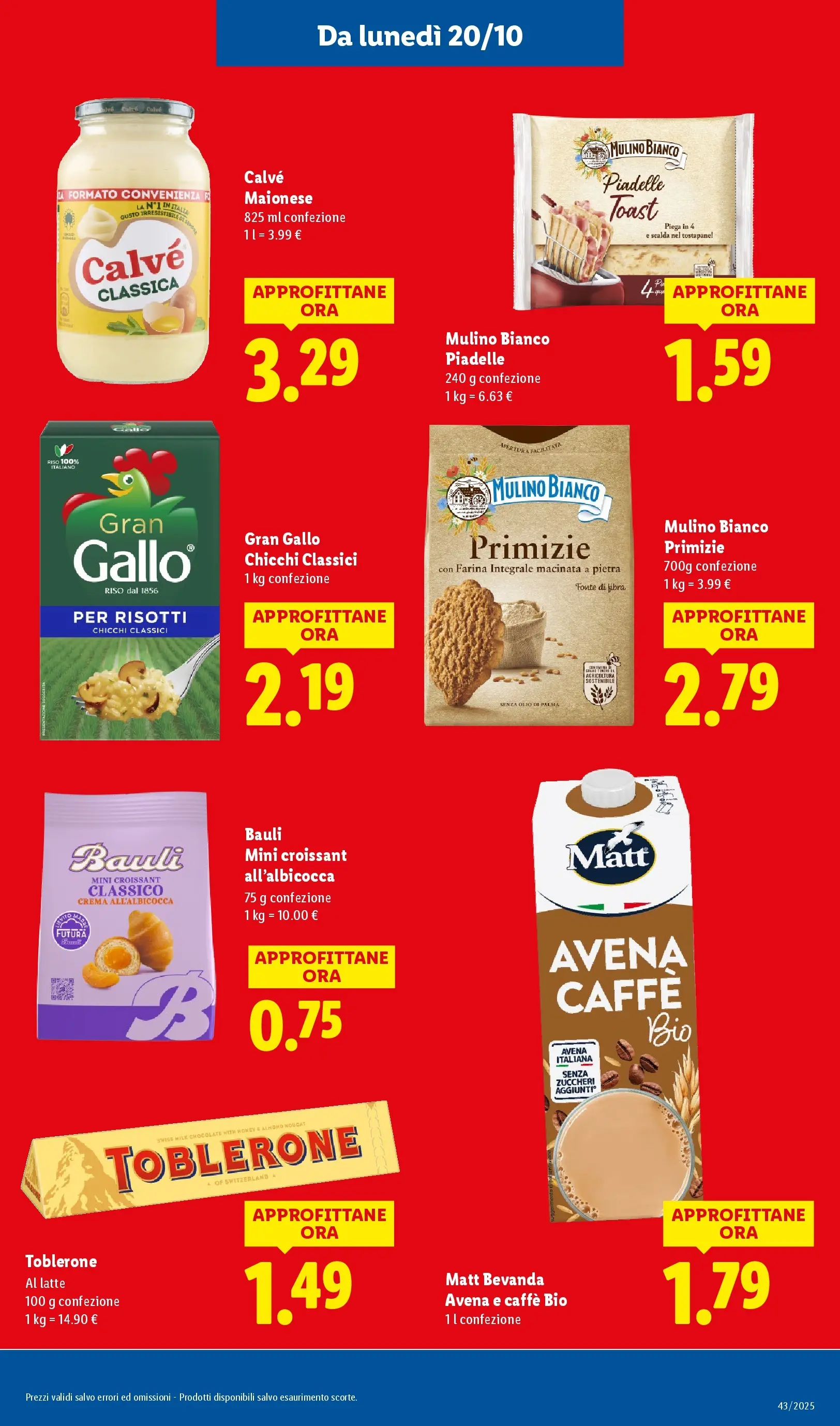 LIDL volantino della prossima settimana dal ﻿16/10/2025﻿ 📣 | Pagina: 11 | Prodotti: Olio, Farina, Croissant, Tostapane