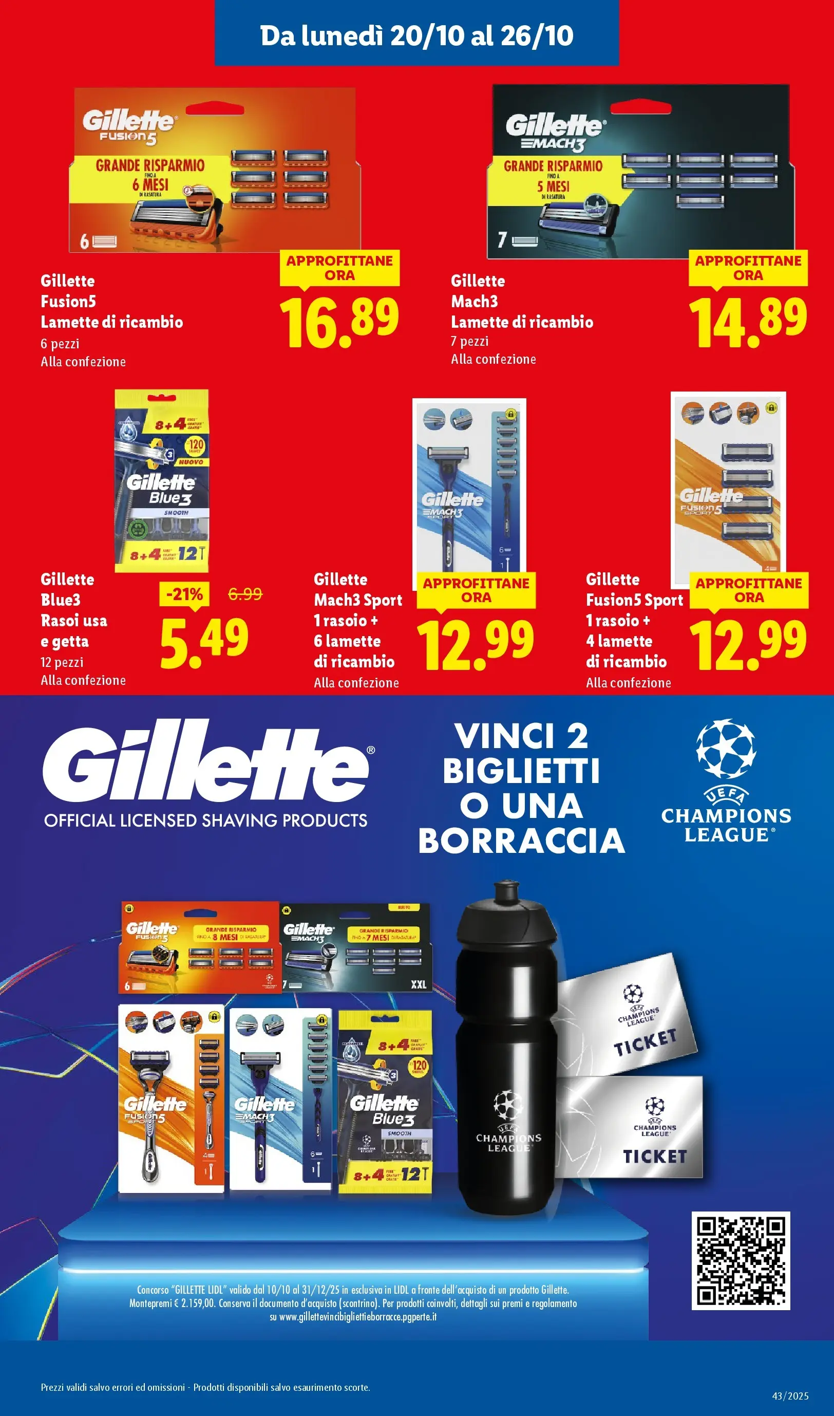 LIDL volantino della prossima settimana dal ﻿16/10/2025﻿ 📣 | Pagina: 15 | Prodotti: Rasoio, Borraccia