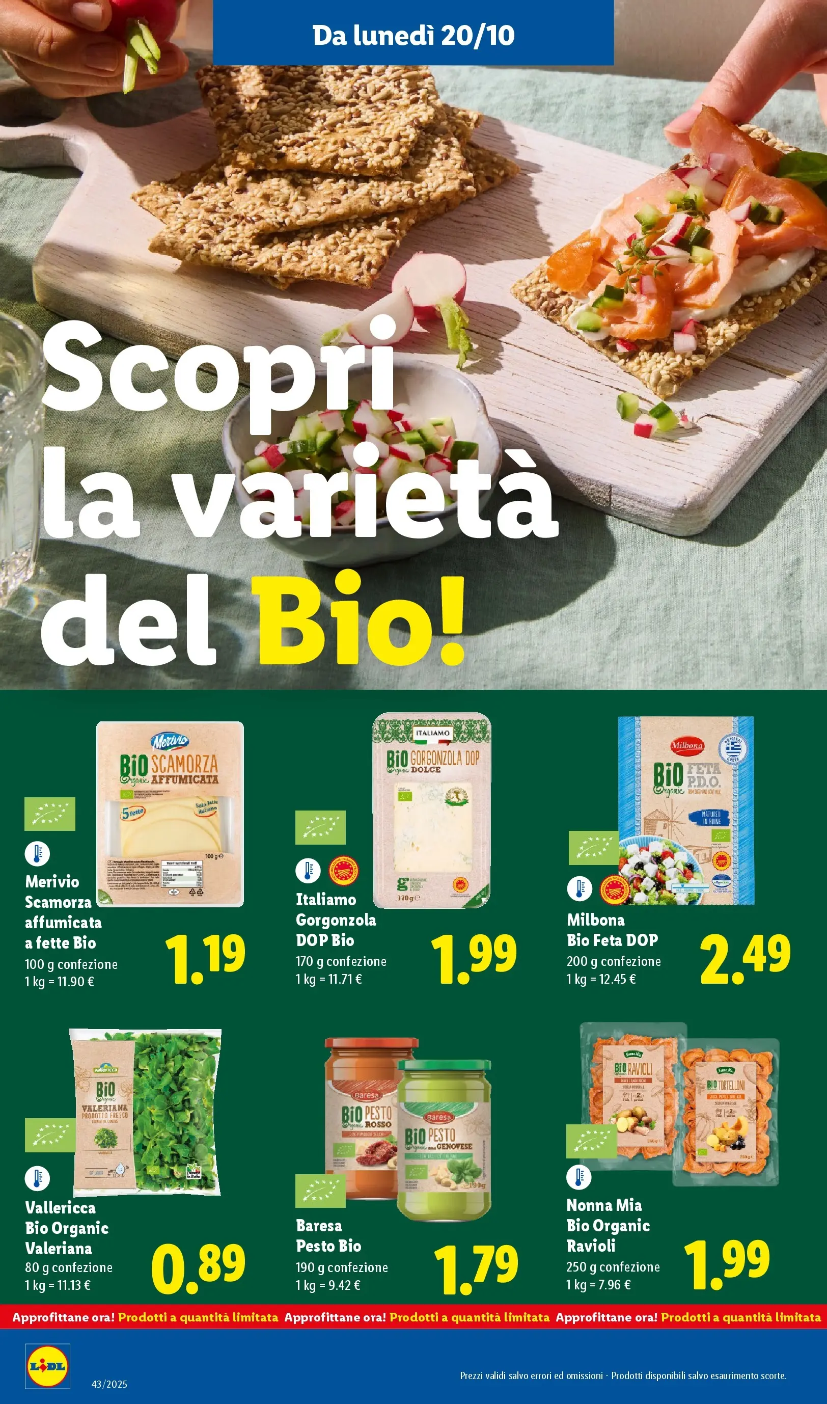 LIDL volantino della prossima settimana dal ﻿16/10/2025﻿ 📣 | Pagina: 18 | Prodotti: Valeriana, Pesto, Ravioli, Feta
