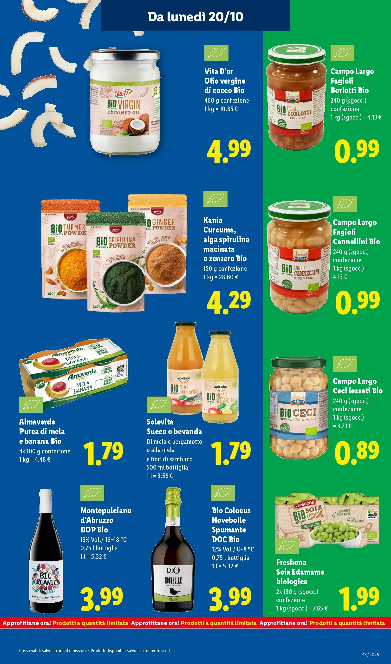 LIDL volantino della prossima settimana dal ﻿16/10/2025﻿ 📣 | Pagina: 21 | Prodotti: Ceci, Cannellini, Fagioli, Olio