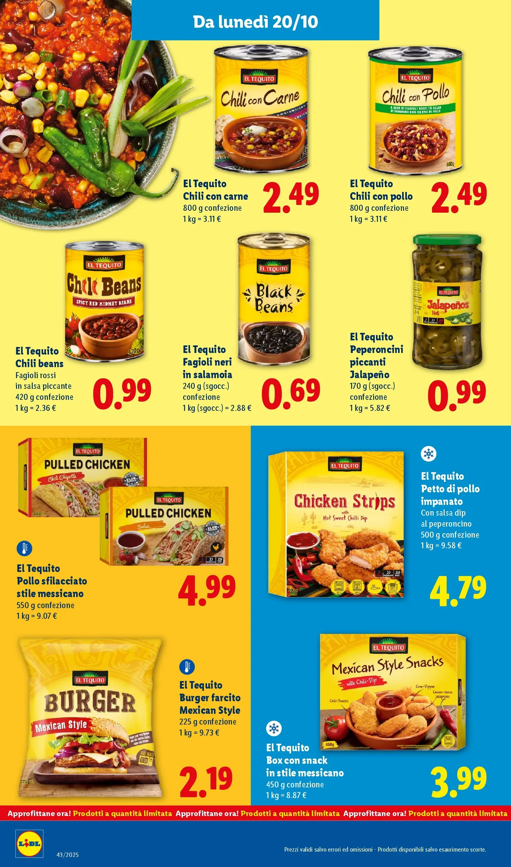 LIDL volantino della prossima settimana dal ﻿16/10/2025﻿ 📣 | Pagina: 24 | Prodotti: Pollo, Fagioli, Salsa, Peperoncino