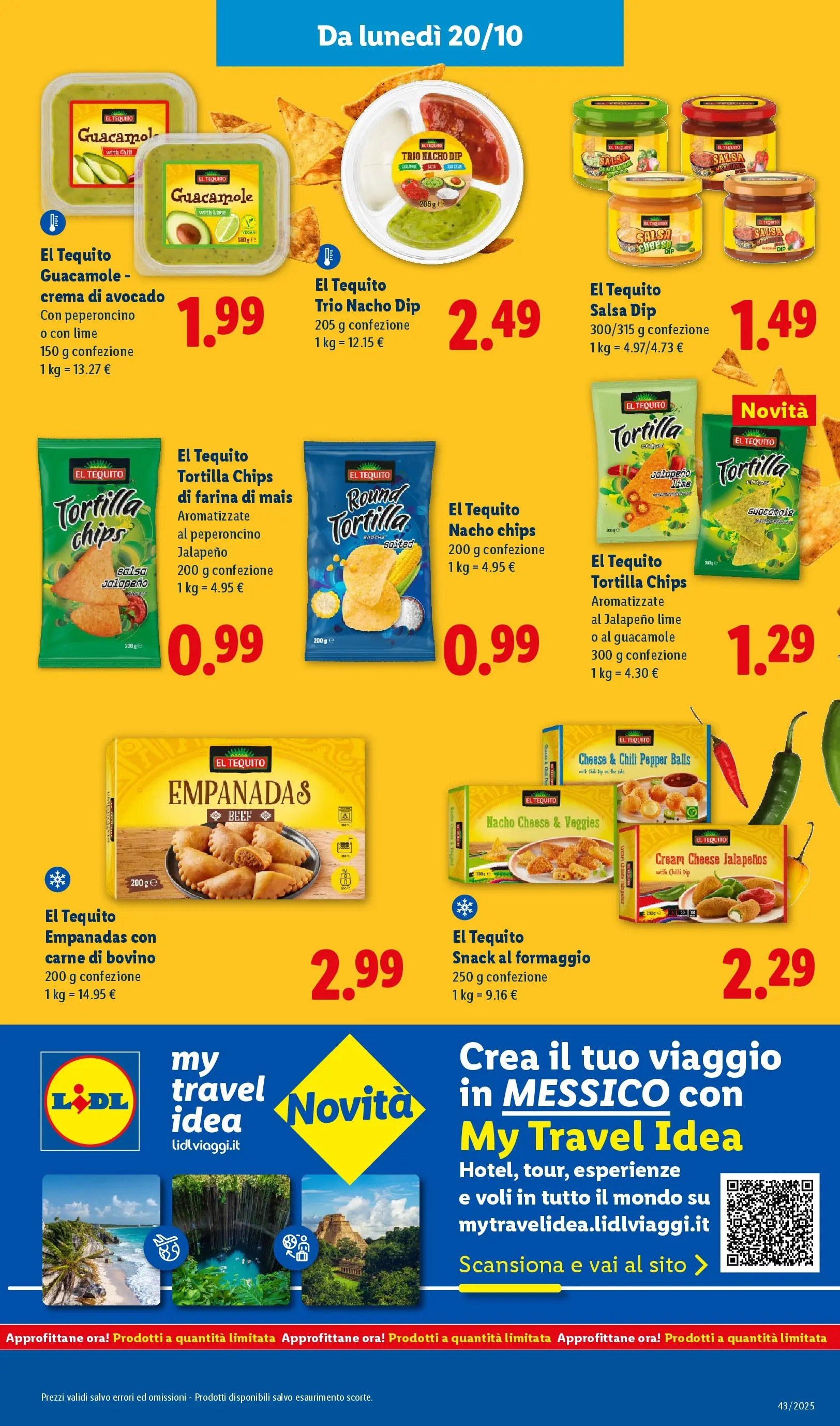 LIDL volantino della prossima settimana dal ﻿16/10/2025﻿ 📣 | Pagina: 25 | Prodotti: Peperoncino, Lime, The, Mais