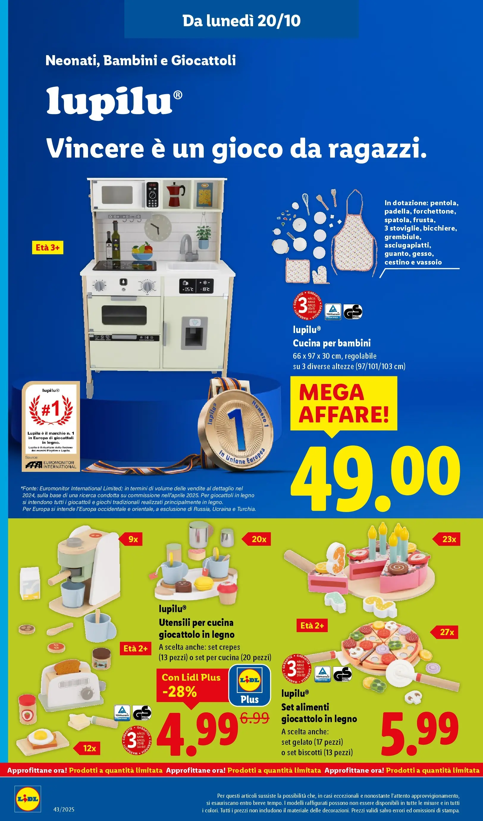 LIDL volantino della prossima settimana dal ﻿16/10/2025﻿ 📣 | Pagina: 36 | Prodotti: Gelato, Gioco, Grembiule, Cestino