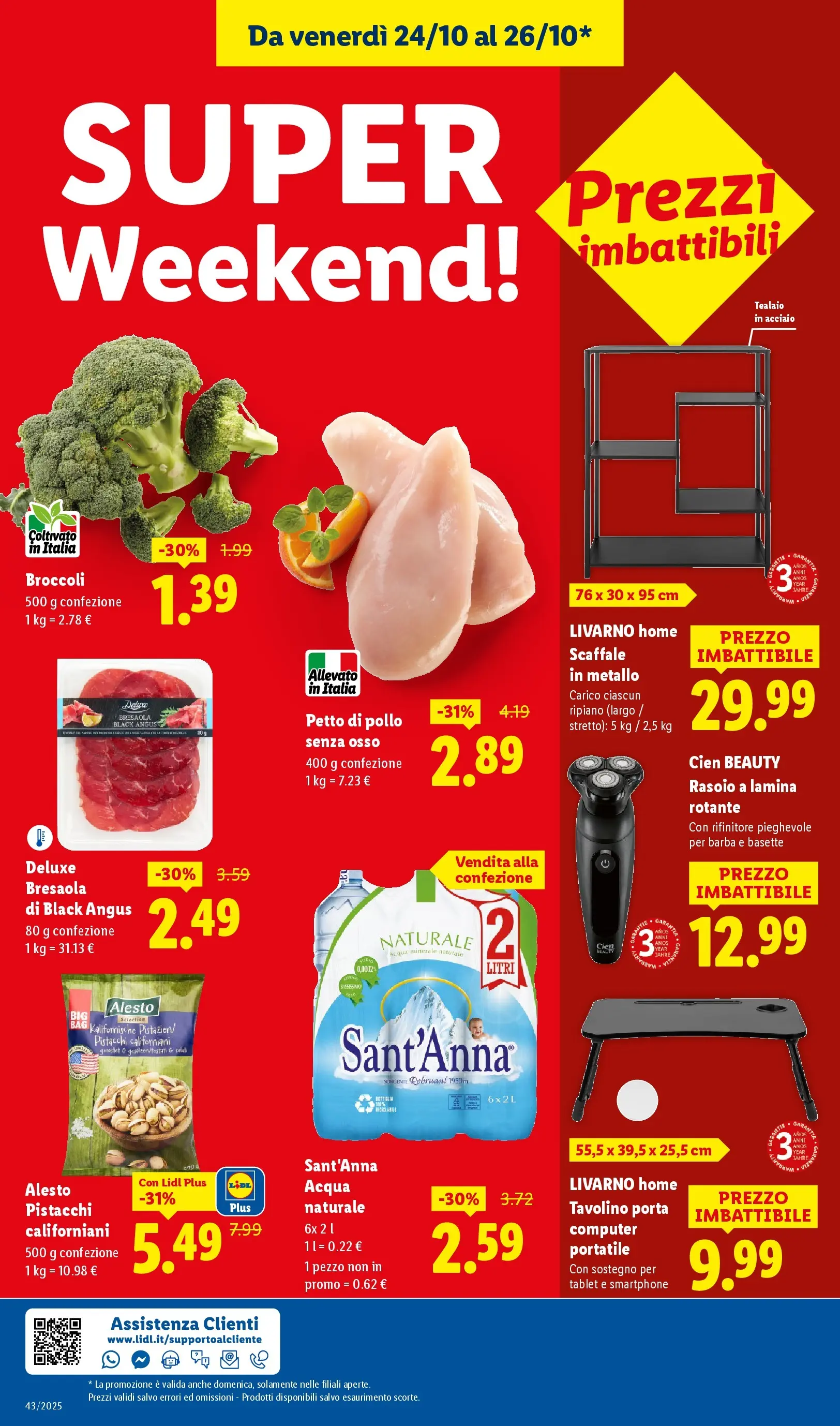 LIDL volantino della prossima settimana dal ﻿16/10/2025﻿ 📣 | Pagina: 52 | Prodotti: Pollo, Bresaola, Acqua, Laptop