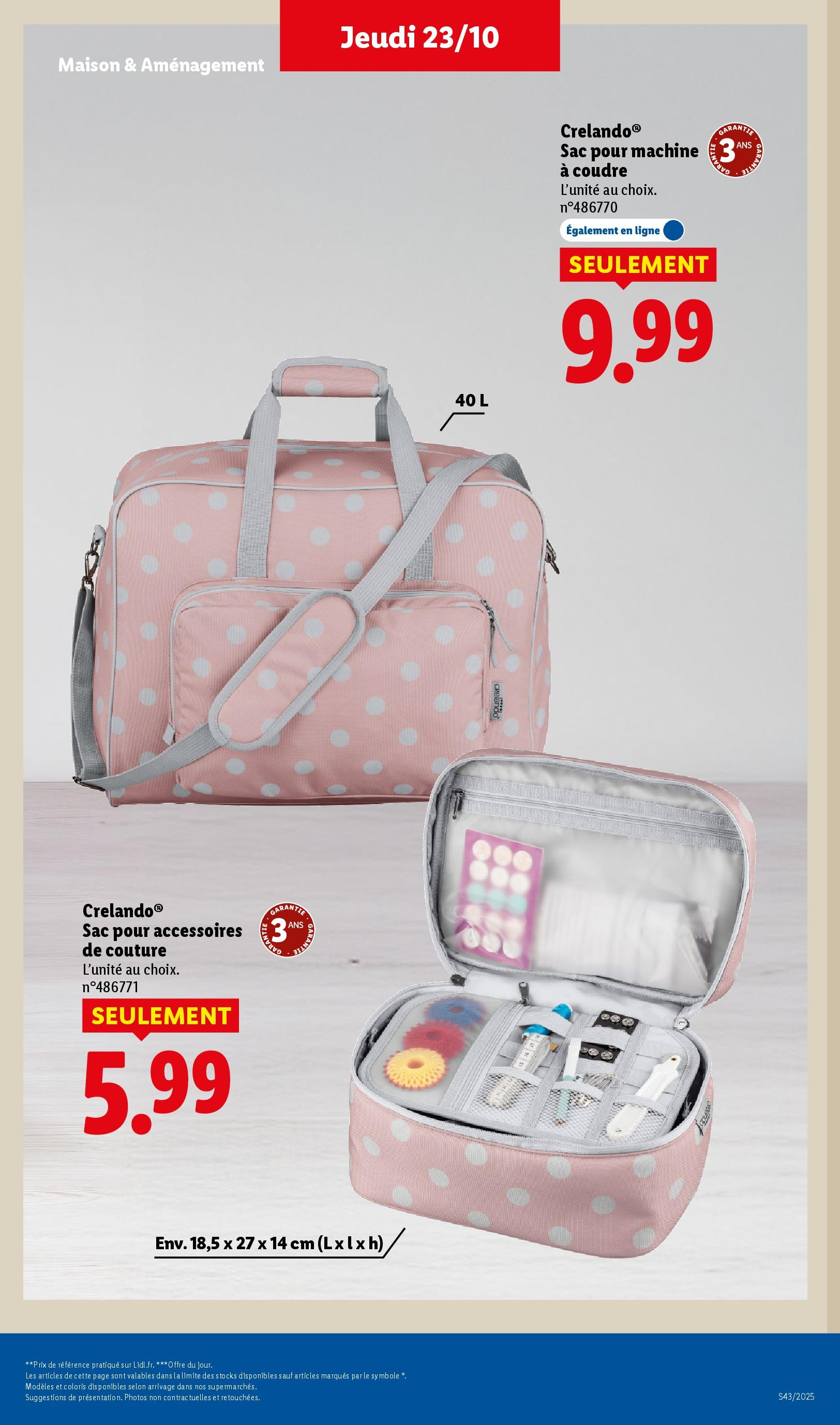 Catalogue LIDL du 19/10/2025 | Promo prospectus en ligne | Page: 39 Catalogue LIDL du 19/10/2025 | Promo prospectus en ligne | Page: 39