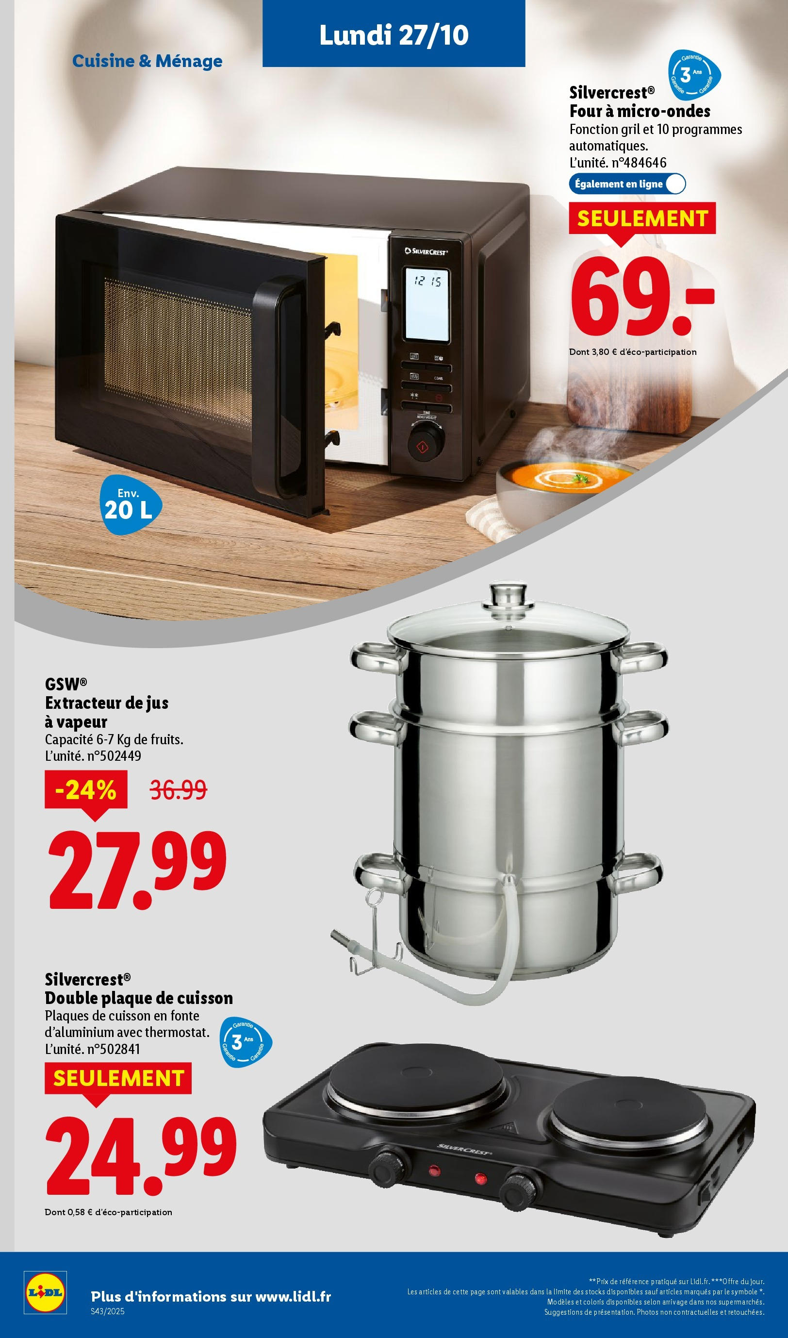 Catalogue LIDL du 19/10/2025 | Promo prospectus en ligne | Page: 62 Catalogue LIDL du 19/10/2025 | Promo prospectus en ligne | Page: 62