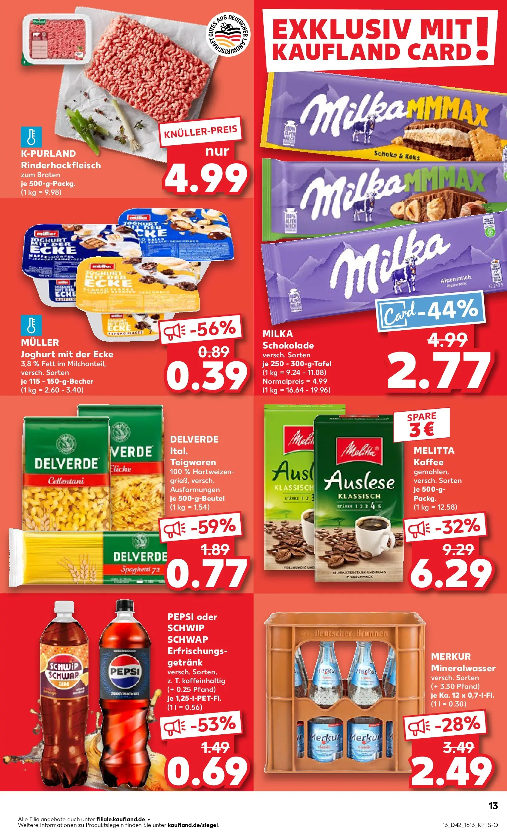 Prospekt Kaufland ab 19.10.2025 » Angebote Online zum Blättern | Seite: 13 | Produkte: Melitta, Kaffee, Schokolade, Milka schokolade
