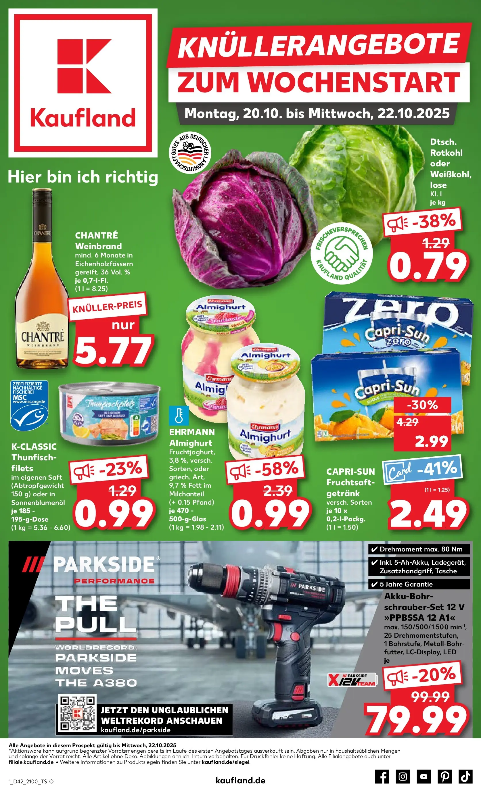 Prospekt Kaufland ab 19.10.2025 » Angebote und Werbung Online | Seite: 1 Prospekt Kaufland ab 19.10.2025 » Angebote Online zum Blättern | Seite: 1