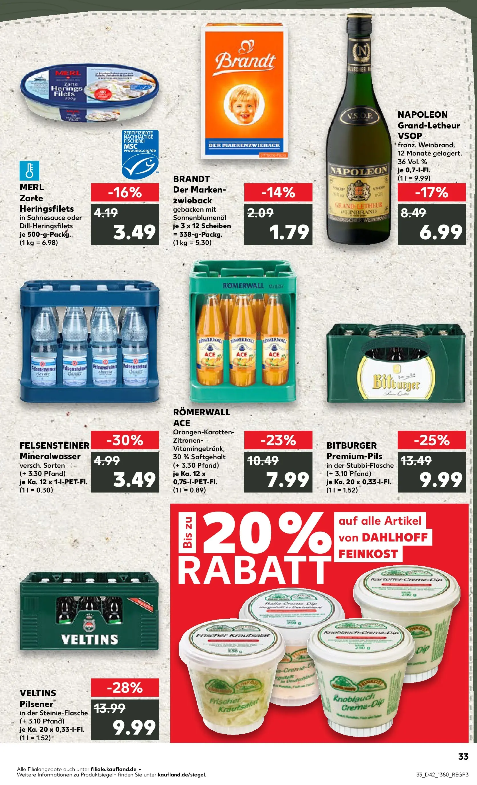 Prospekt Kaufland ab 19.10.2025 » Angebote und Werbung Online | Seite: 33 Prospekt Kaufland ab 19.10.2025 » Angebote Online zum Blättern | Seite: 33