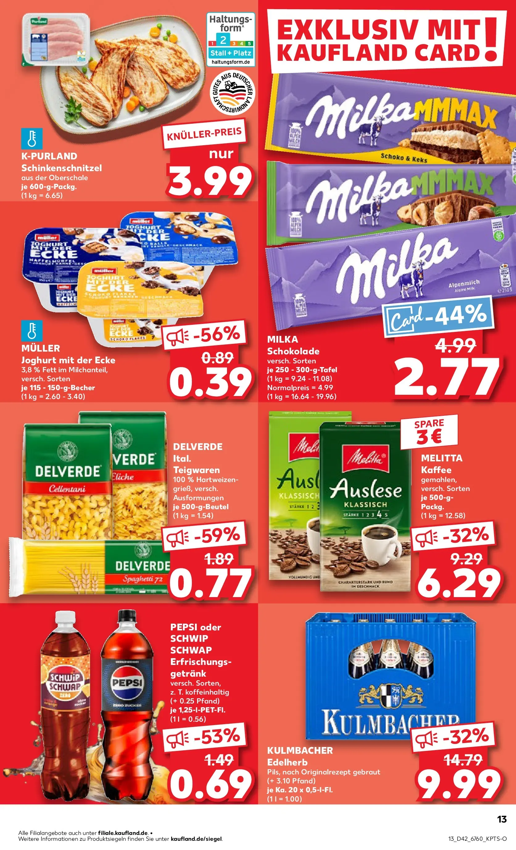 Prospekt Kaufland ab 19.10.2025 » Angebote und Werbung Online | Seite: 13 | Produkte: Melitta, Melitta kaffee, Kaffee, Schokolade Prospekt Kaufland ab 19.10.2025 » Angebote Online zum Blättern | Seite: 13 | Produkte: Melitta, Melitta kaffee, Kaffee, Schokolade