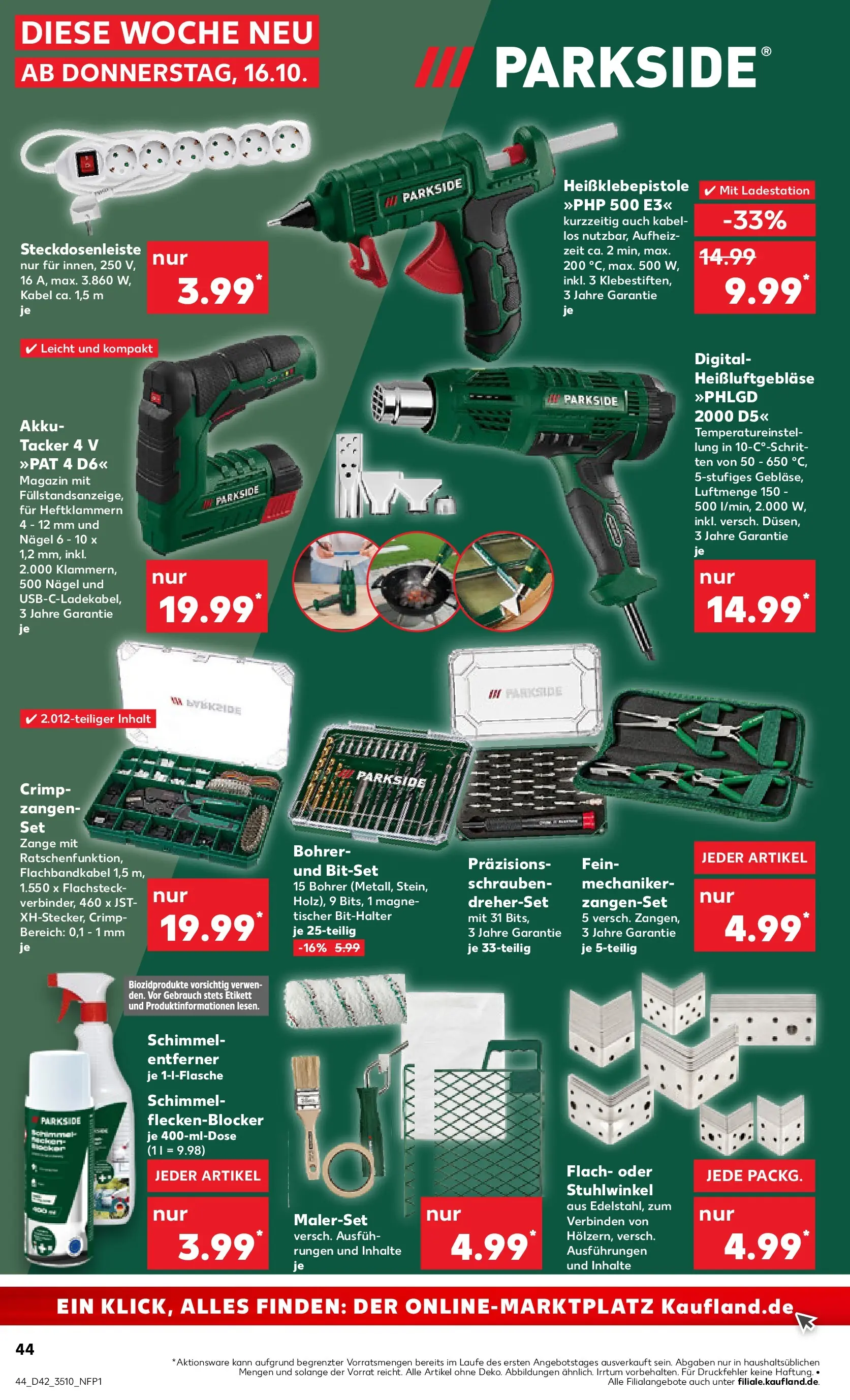 Prospekt Kaufland ab 19.10.2025 » Angebote und Werbung Online | Seite: 44 Prospekt Kaufland ab 19.10.2025 » Angebote Online zum Blättern | Seite: 44