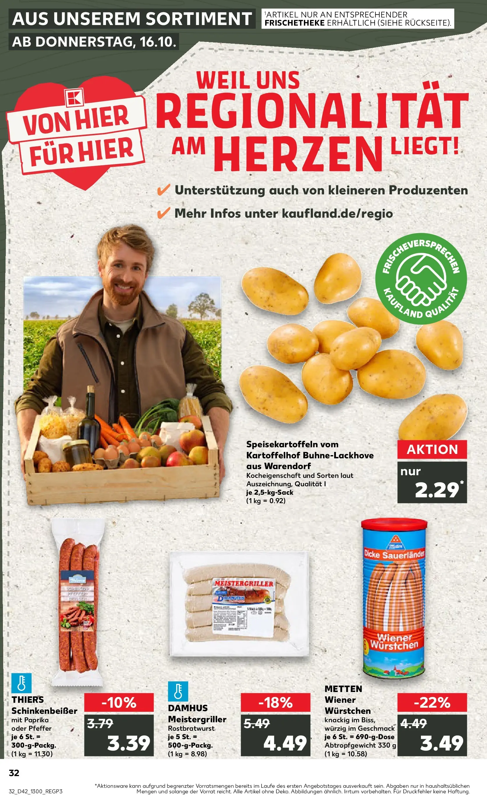 Prospekt Kaufland ab 19.10.2025 » Angebote und Werbung Online | Seite: 32 | Produkte: Wiener wurstchen, Paprika, Pfeffer Prospekt Kaufland ab 19.10.2025 » Angebote Online zum Blättern | Seite: 32 | Produkte: Wiener wurstchen, Paprika, Pfeffer