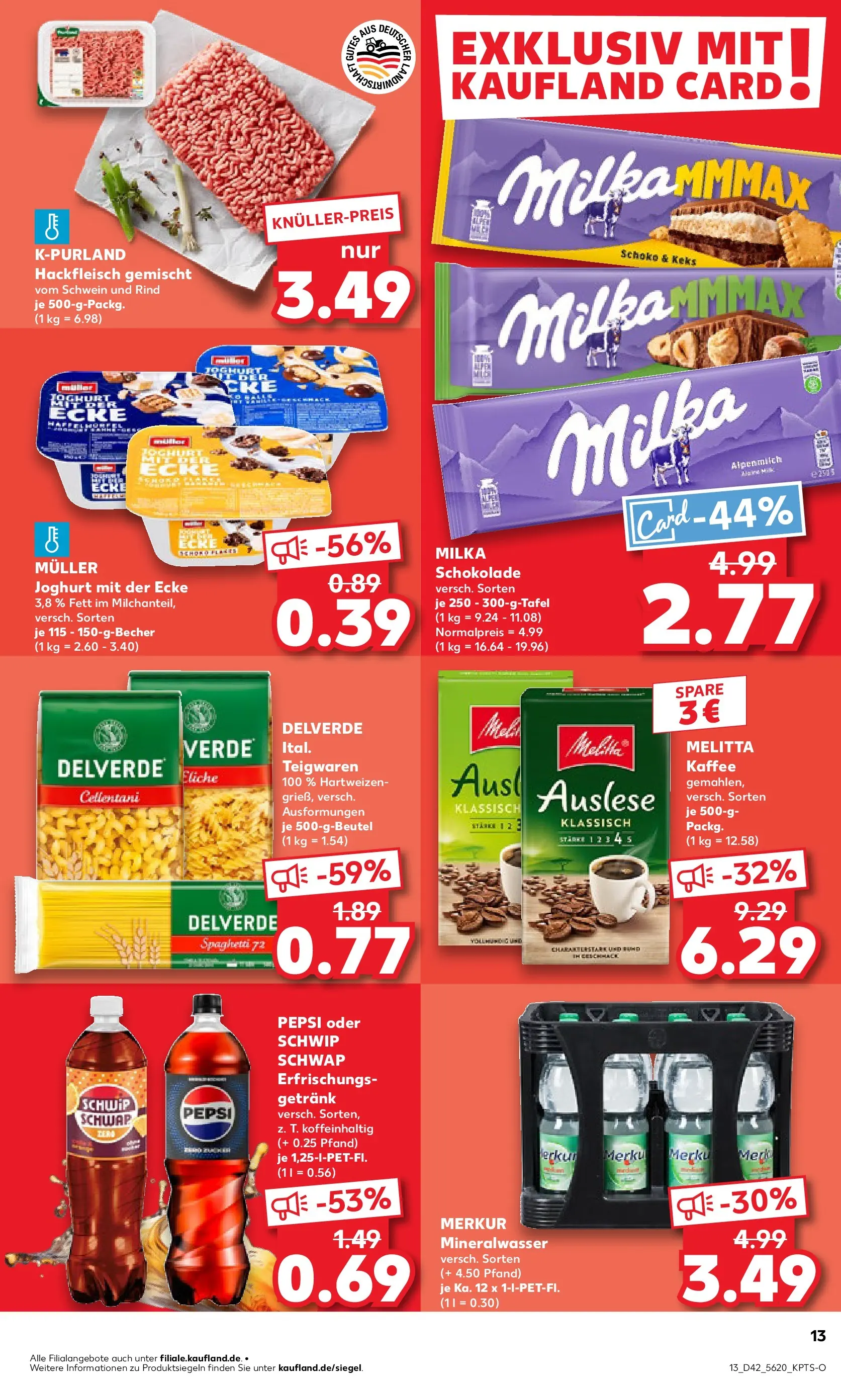 Prospekt Kaufland ab 19.10.2025 » Angebote und Werbung Online | Seite: 13 | Produkte: Melitta, Joghurt, Kaffee, Schokolade Prospekt Kaufland ab 19.10.2025 » Angebote Online zum Blättern | Seite: 13 | Produkte: Melitta, Joghurt, Kaffee, Schokolade