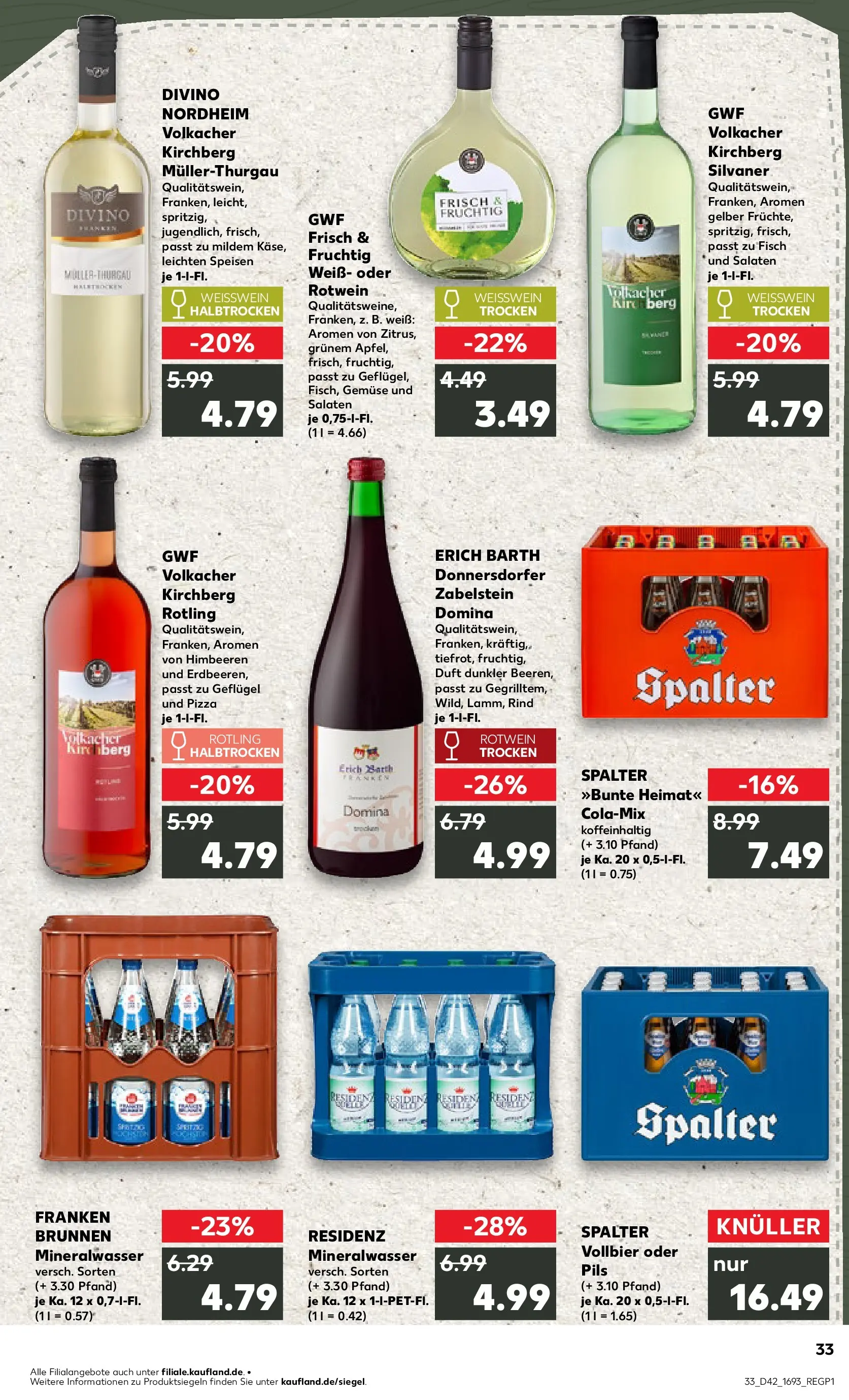 Prospekt Kaufland ab 19.10.2025 » Angebote und Werbung Online | Seite: 33 | Produkte: Himbeeren, Weißwein, Weißwein halbtrocken, Duft Prospekt Kaufland ab 19.10.2025 » Angebote Online zum Blättern | Seite: 33 | Produkte: Himbeeren, Weißwein, Weißwein halbtrocken, Duft