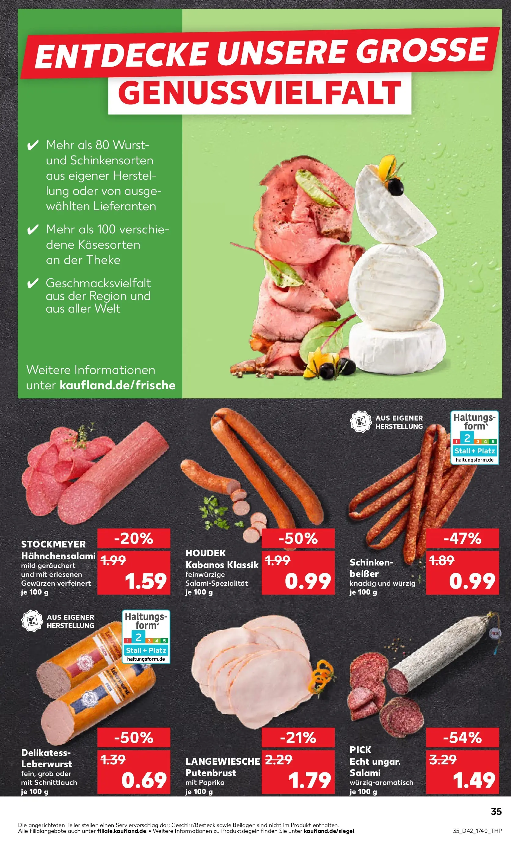 Prospekt Kaufland ab 19.10.2025 » Angebote und Werbung Online | Seite: 35 | Produkte: Theke, Paprika, Wurst, Schinken Prospekt Kaufland ab 19.10.2025 » Angebote Online zum Blättern | Seite: 35 | Produkte: Theke, Paprika, Wurst, Schinken