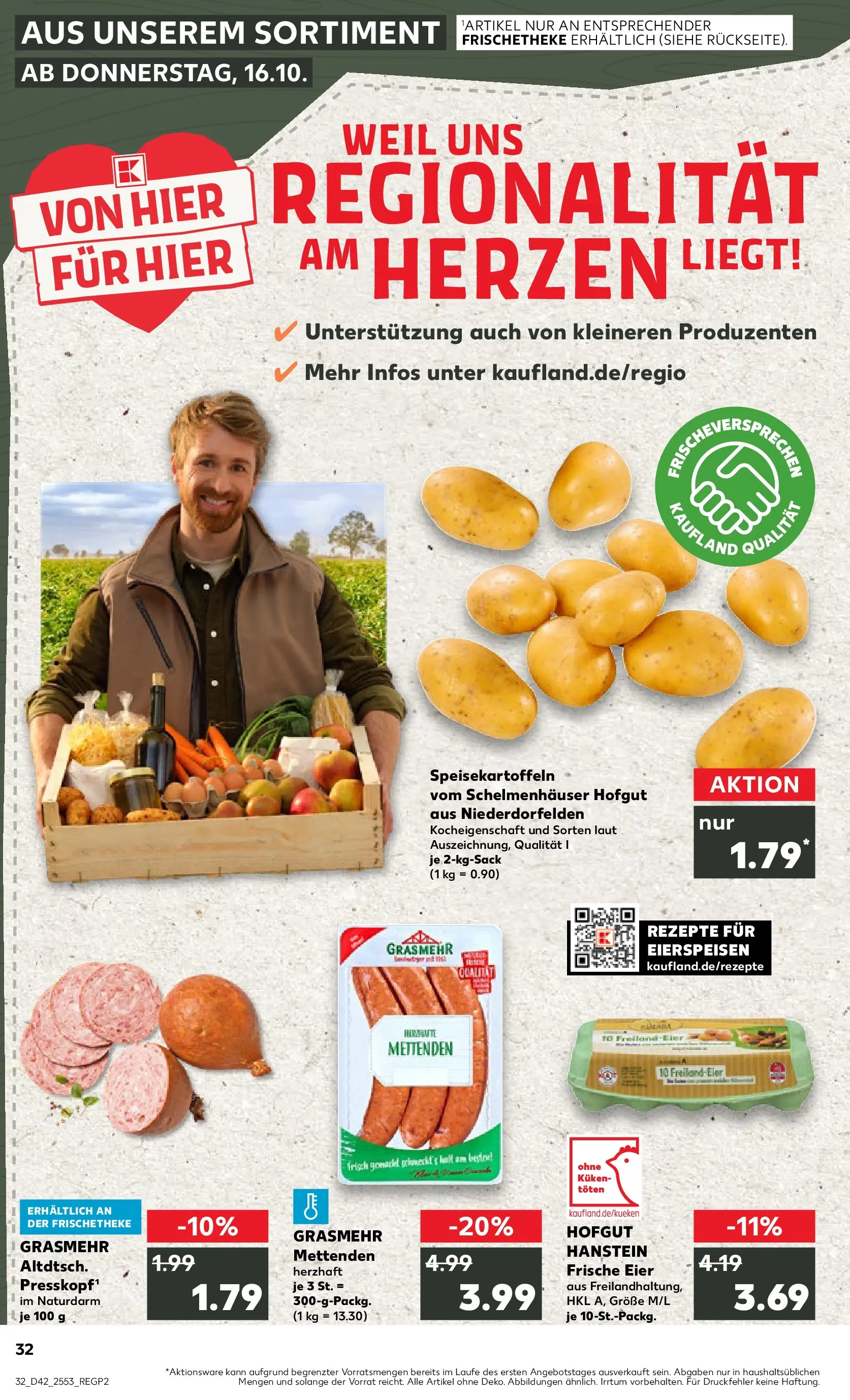 Prospekt Kaufland ab 19.10.2025 » Angebote Online zum Blättern | Seite: 32 | Produkte: Eier